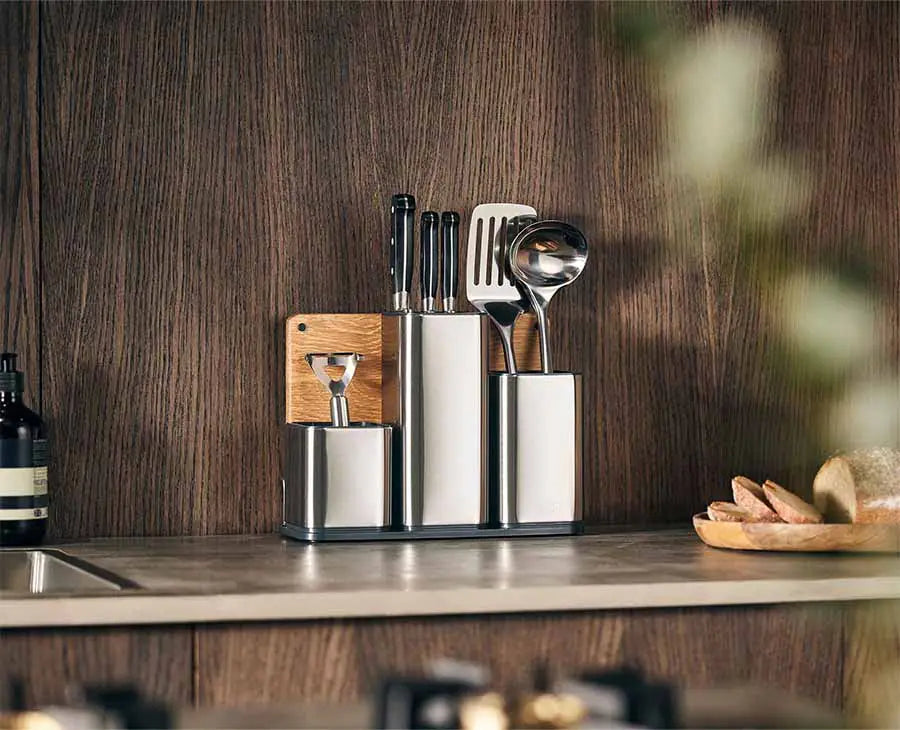 joseph-joseph-counterstore-stainless-steel-worktop-organiser-with-chopping-board image 2