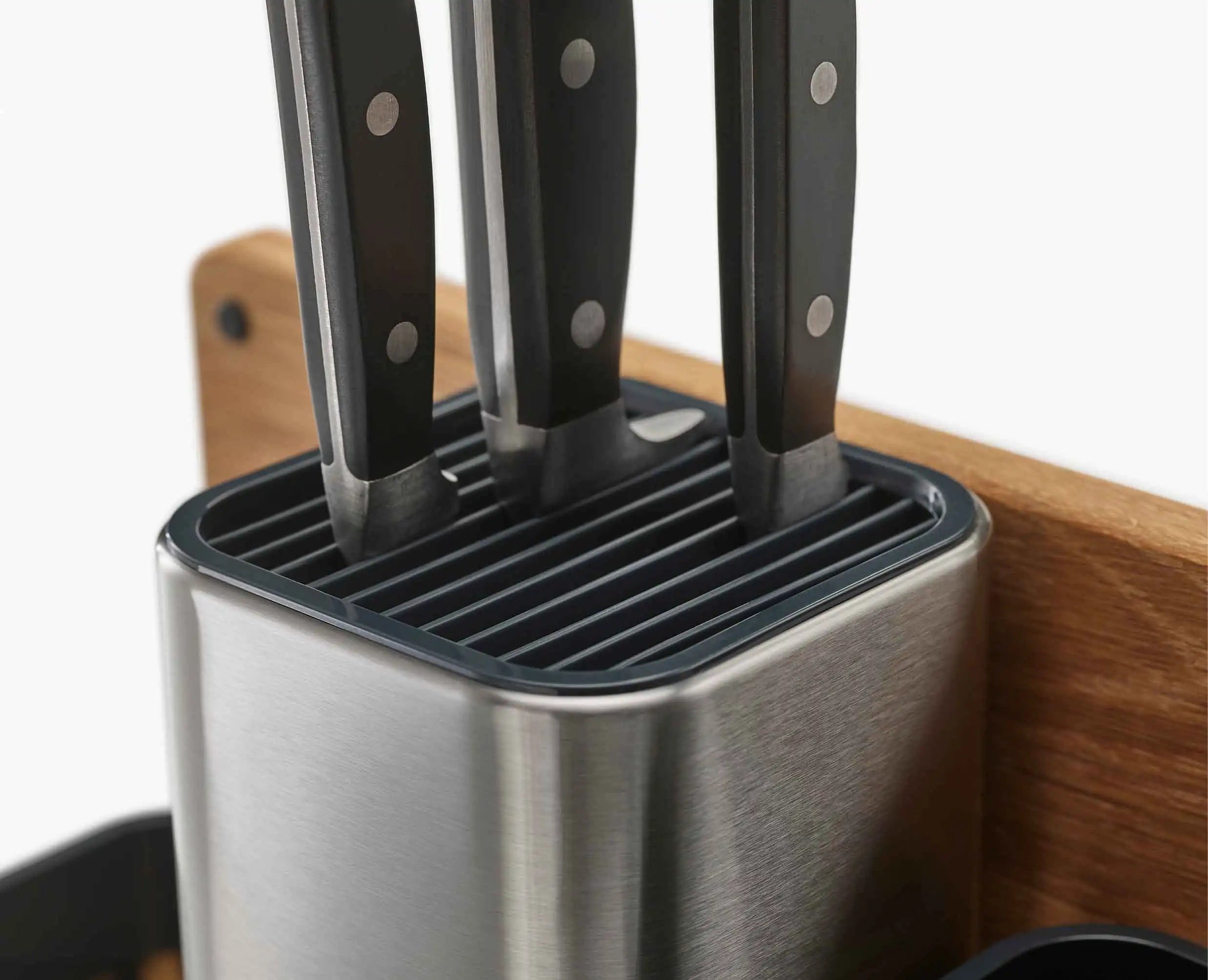 joseph-joseph-counterstore-stainless-steel-worktop-organiser-with-chopping-board image 5