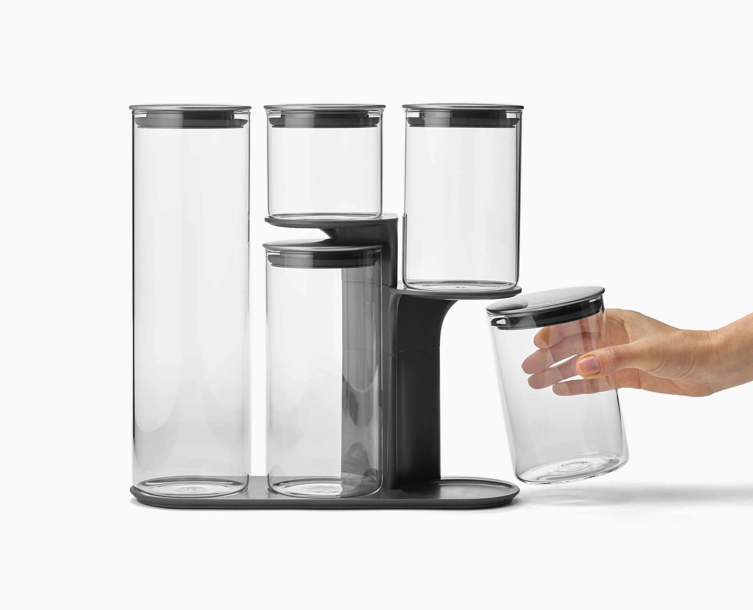 joseph-joseph-podium-stainless-steel-storage-container-set-with-stand image 4