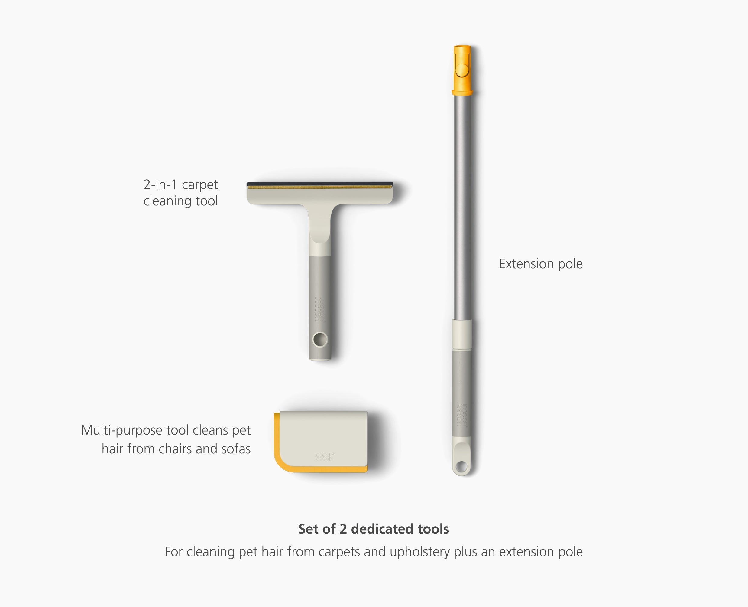 joseph-joseph-cleantech-pet-hair-carpet-cleaning-set image 6