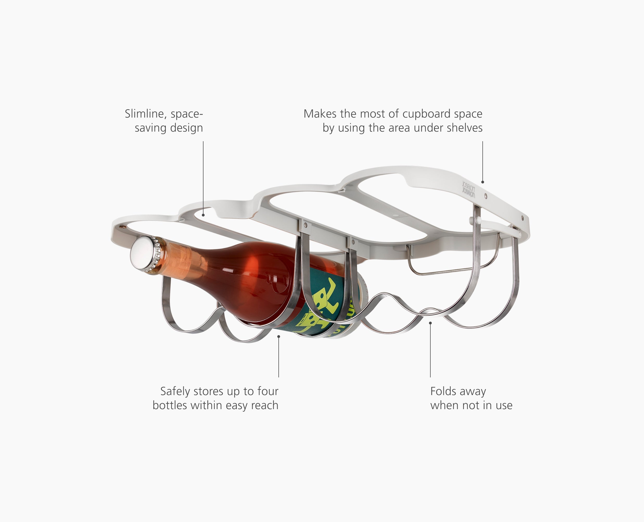 joseph-joseph-cradle-under-shelf-folding-wine-bottle-rack image 6