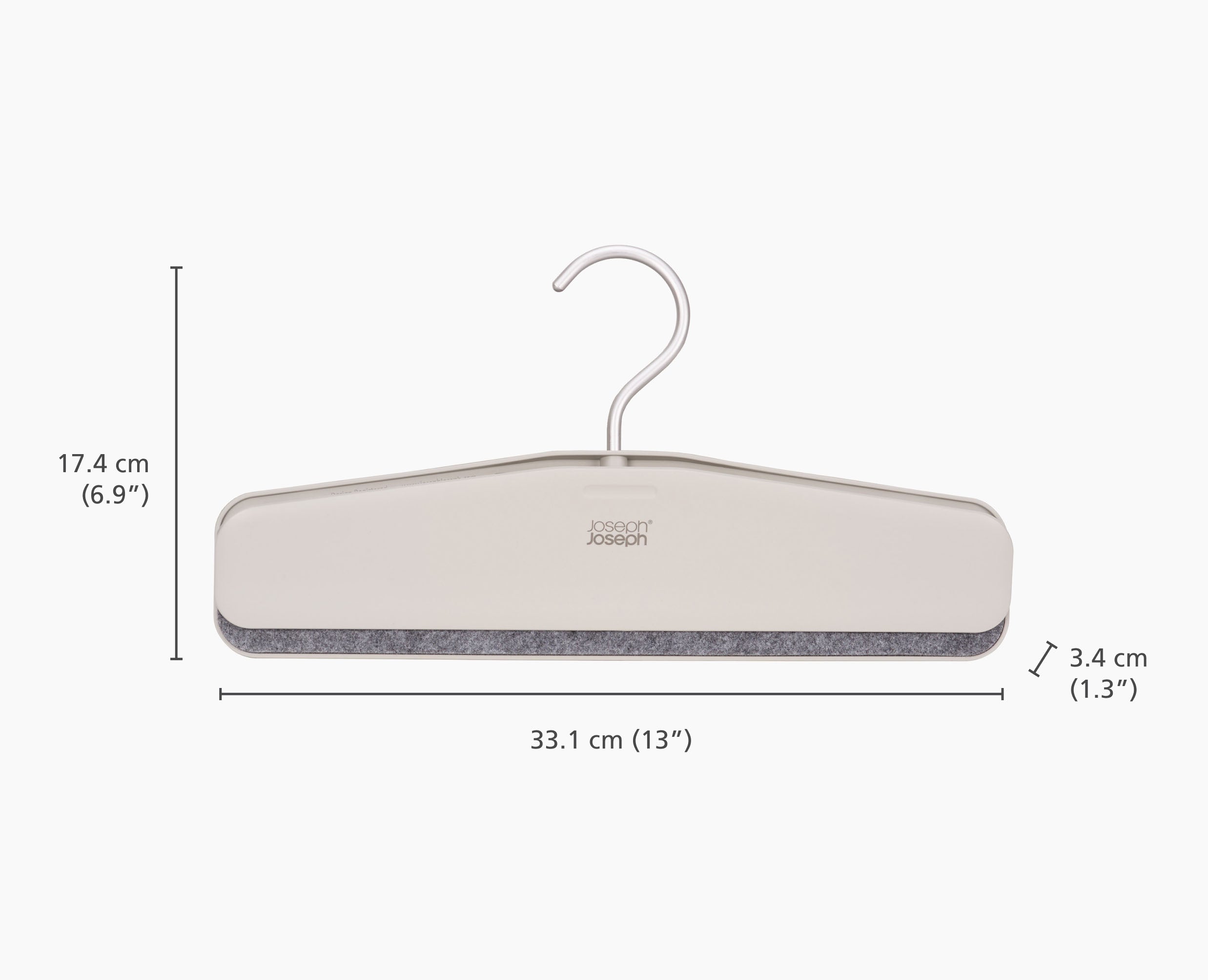 joseph-joseph-orderly-easy-grip-set-of-2-ecru-skirt-trouser-hangers image 5