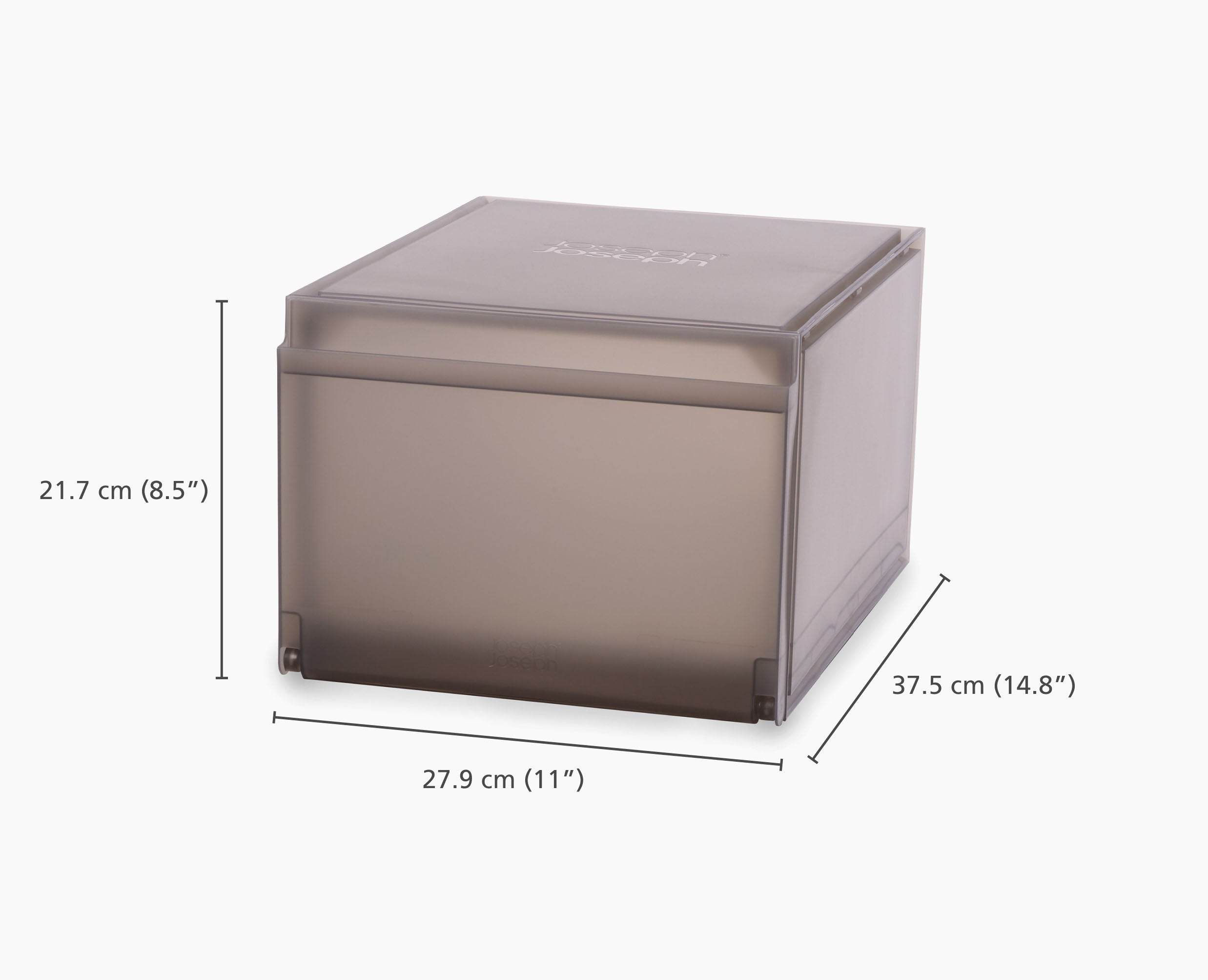 joseph-joseph-shoecase-2-piece-grey-shoe-storage-box image 5