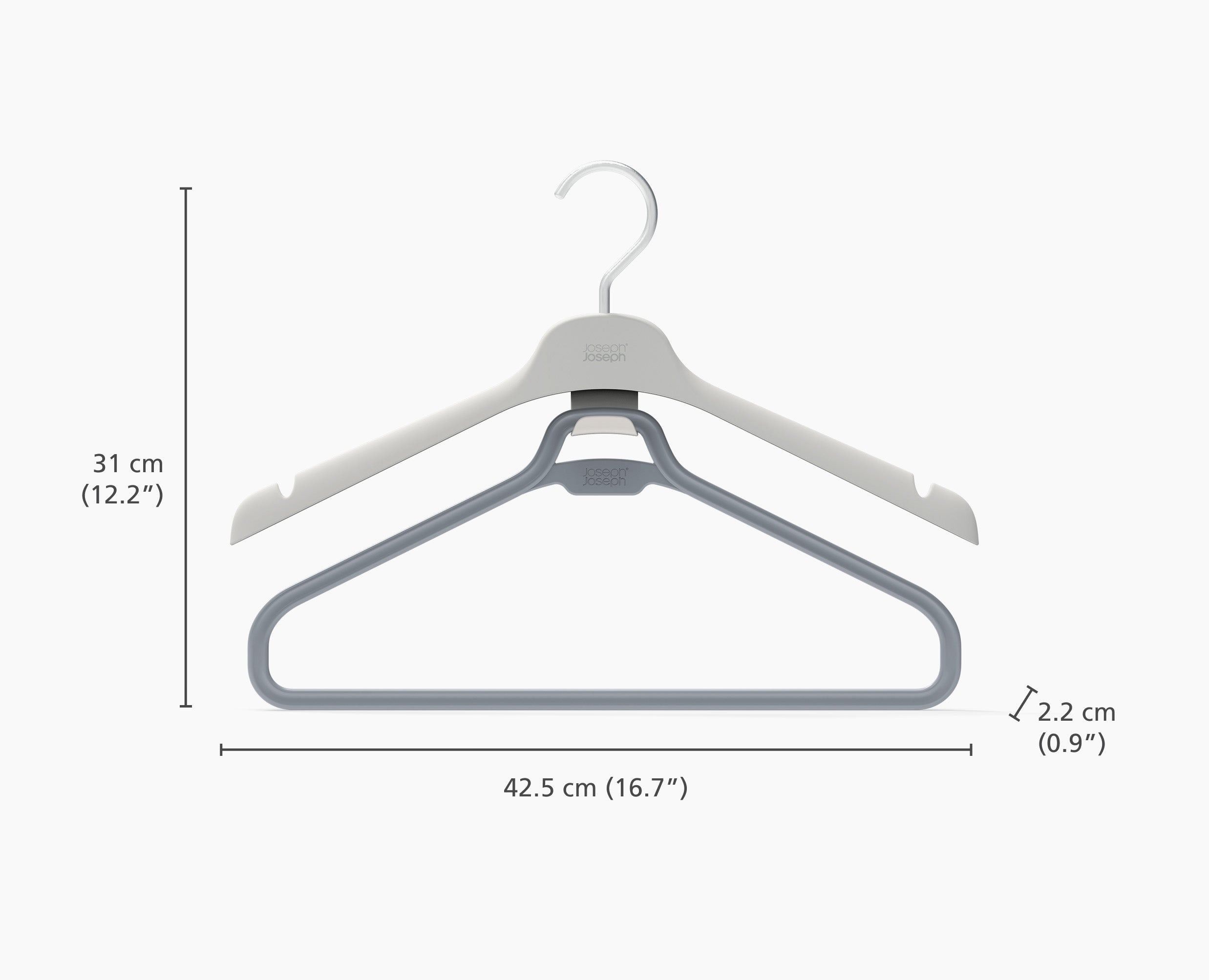 joseph-joseph-orderly-set-of-2-ecru-long-garment-hangers image 5
