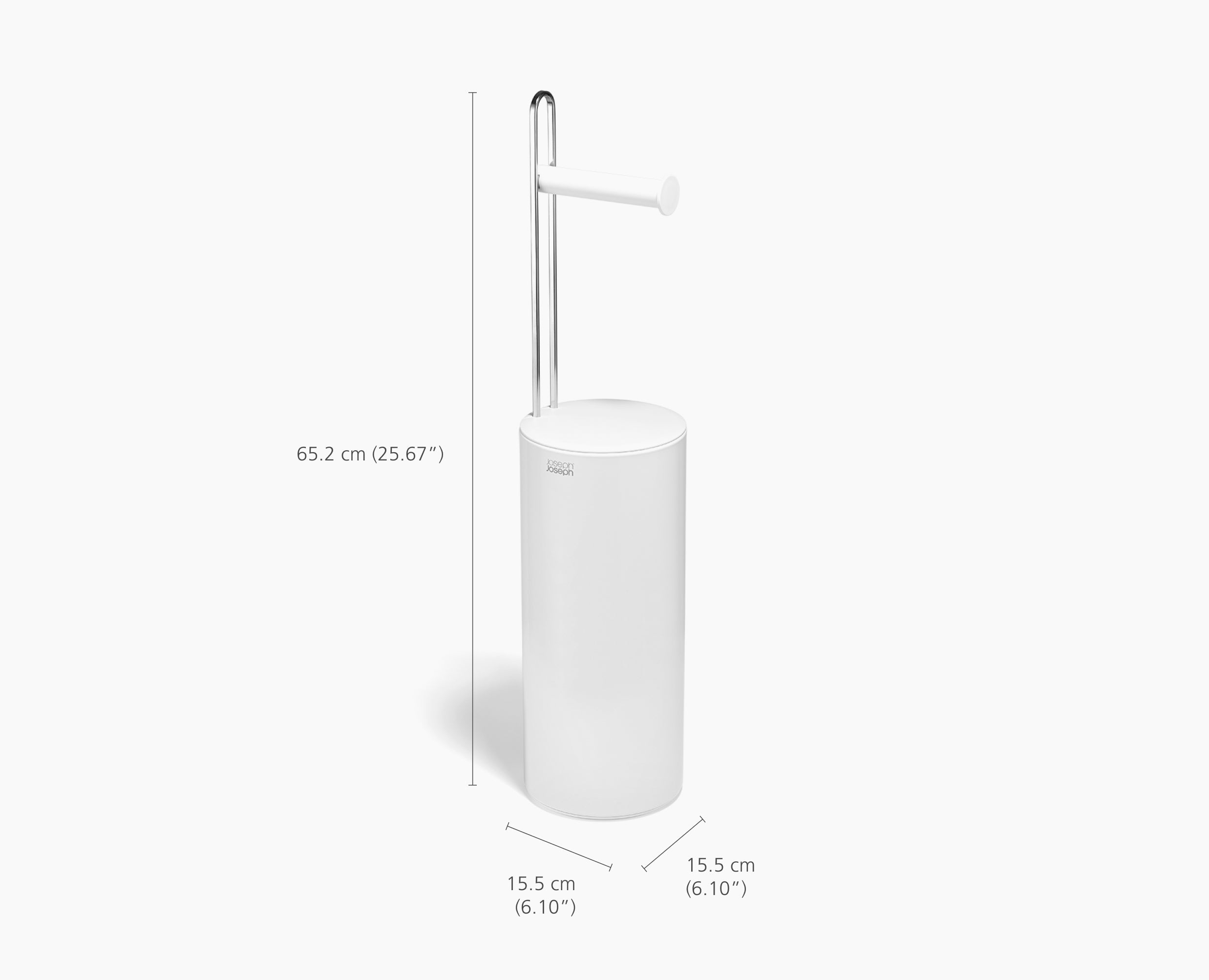 joseph-joseph-easystore-gloss-white-concealed-toilet-roll-holder image 7