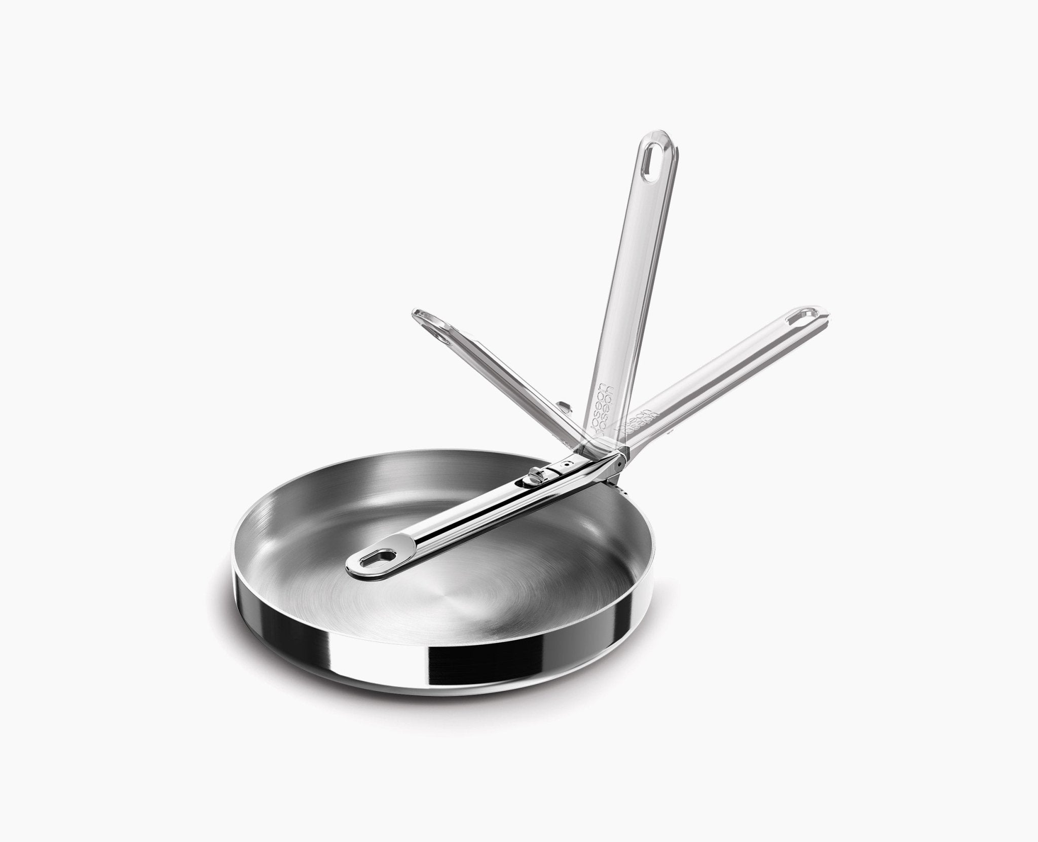 joseph-joseph-space-steel-24cm-folding-handle-frying-pan image 1