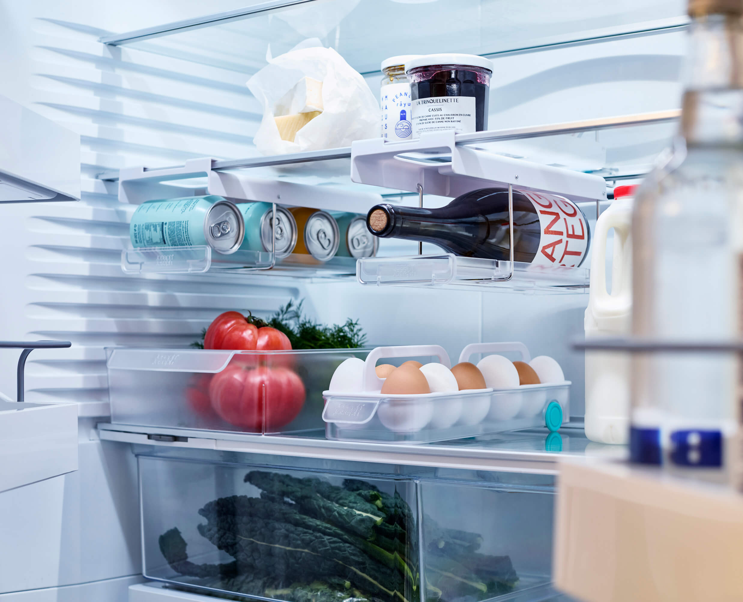 joseph-joseph-fridgestore-under-shelf-bottle-holder-can-dispenser image 2