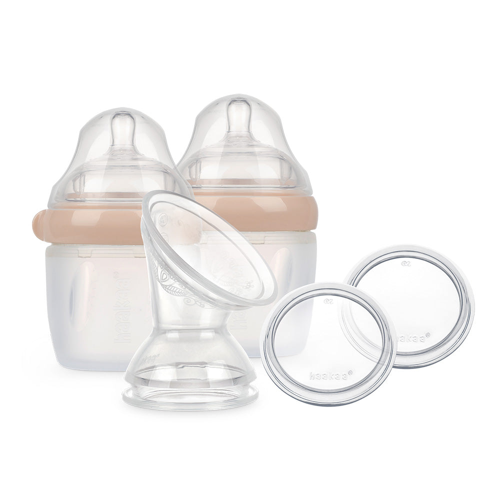 haakaa-gen-3-silicone-breast-pump-and-bottle-pack-160-ml-6-oz image 2