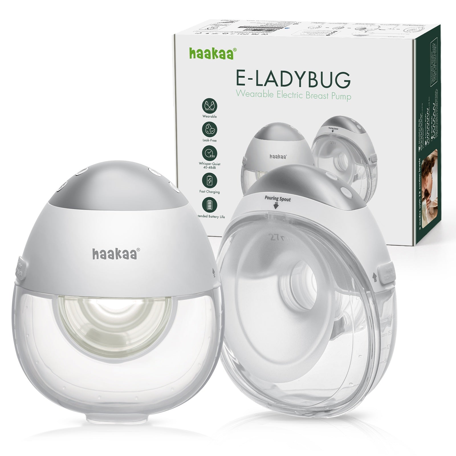 haakaa-e-ladybug-wearable-electric-breast-pump-2-pack image 1