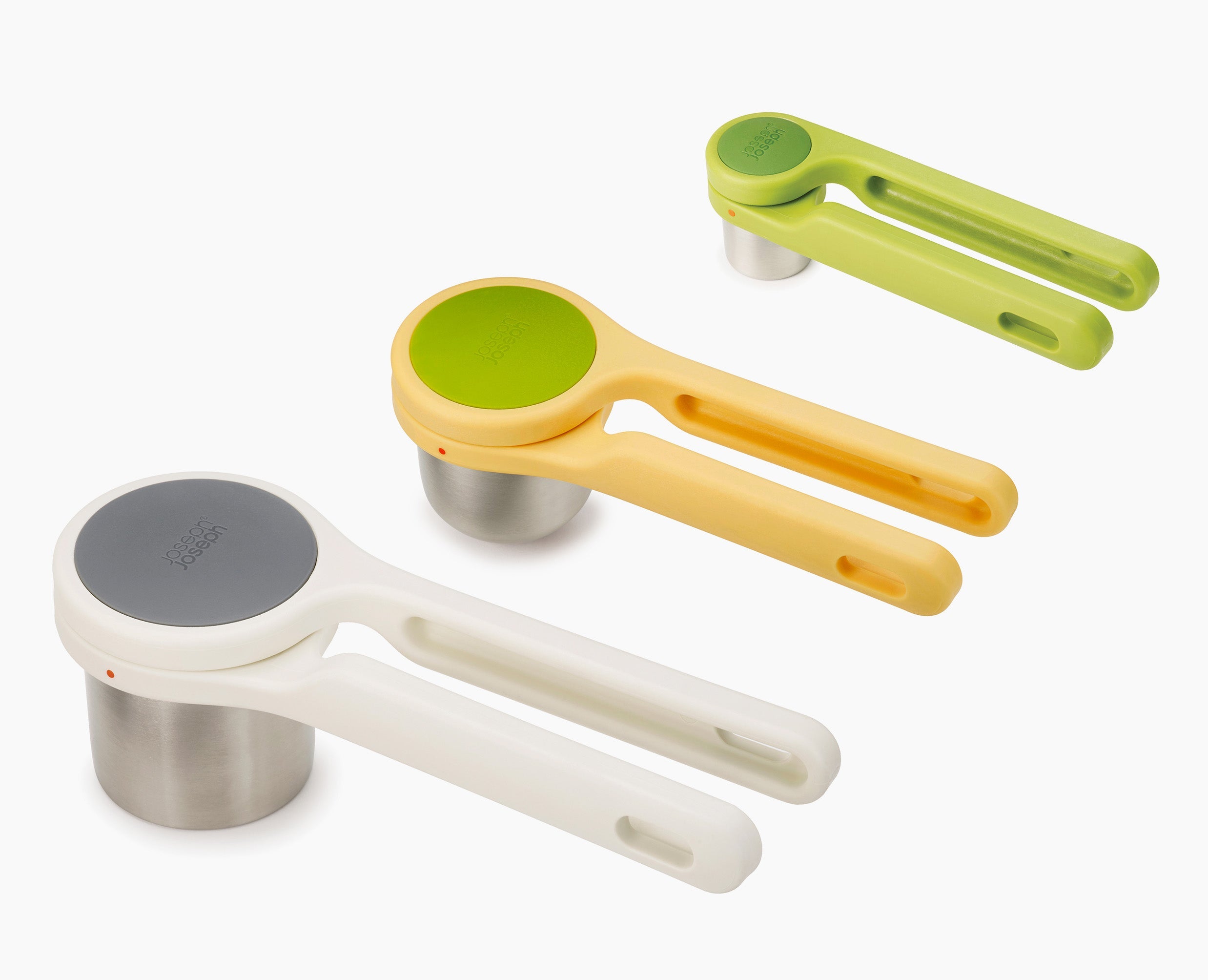 joseph-joseph-helix-3-piece-gadget-set-potato-ricer-garlic-press-citrus-juicer image 1
