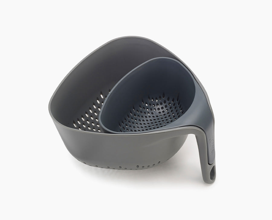 joseph-joseph-nest-2-piece-grey-colander-set image 1