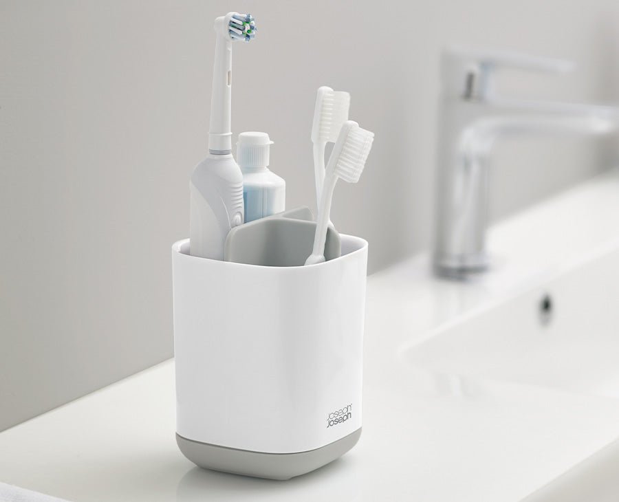joseph-joseph-easystore-light-grey-toothbrush-holder image 2