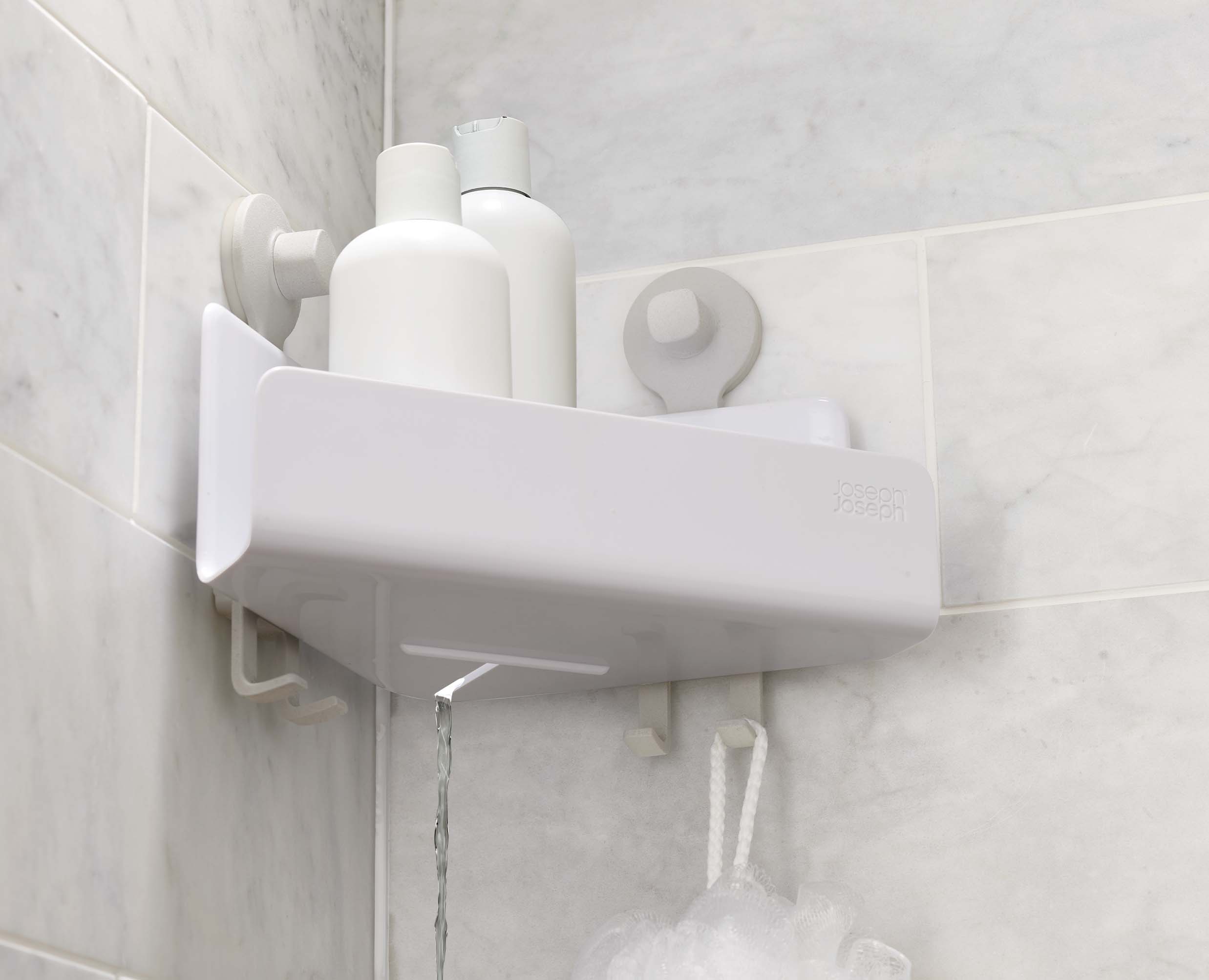 joseph-joseph-easystore-2-piece-corner-shower-shelf-set-white image 4