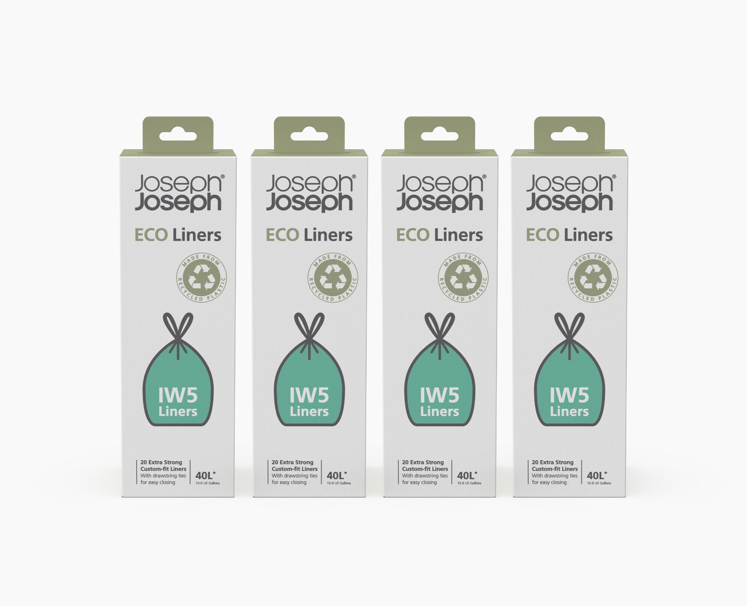 joseph-joseph-iw5-40l-recycled-grey-bin-liners-4-pack-80-liners image 3