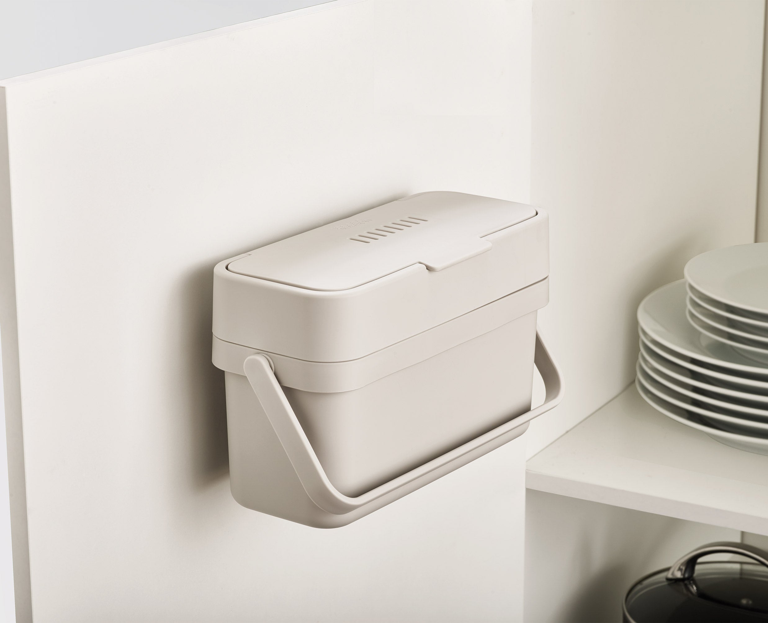 joseph-joseph-compo-4l-stone-food-waste-caddy-starter-set-with-liners-filters image 4