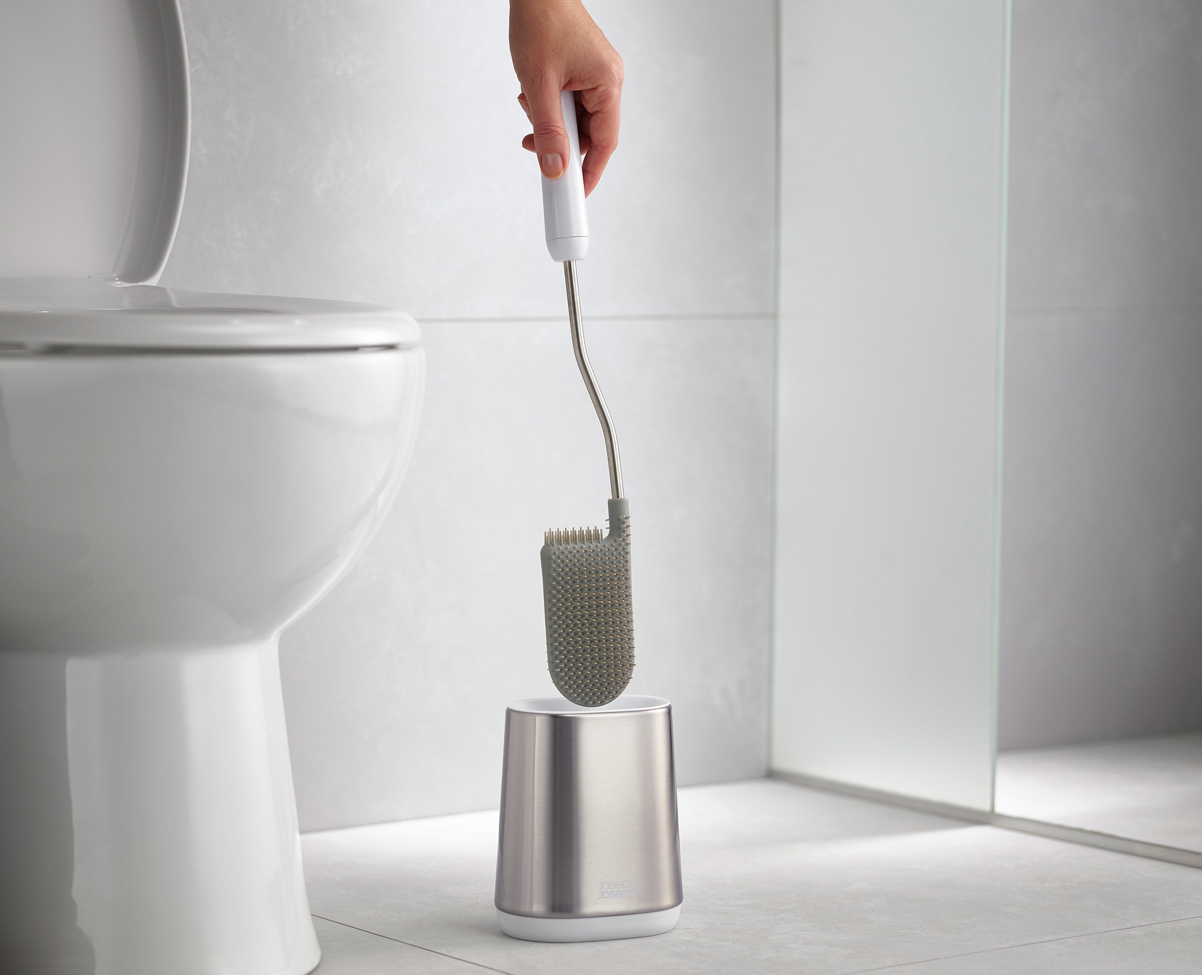 joseph-joseph-flex-lite-2-pack-stainless-steel-toilet-brushes-with-compact-holde image 4