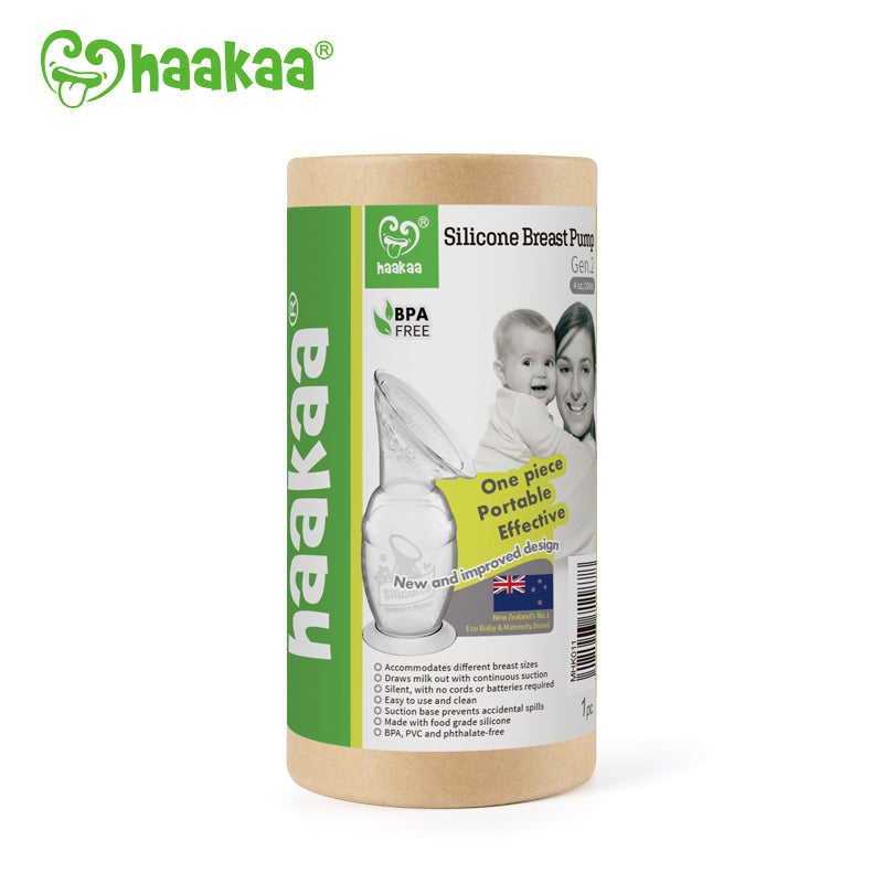 haakaa-gen-2-silicone-breast-pump-with-suction-base-4oz-and-flower-stopper image 4