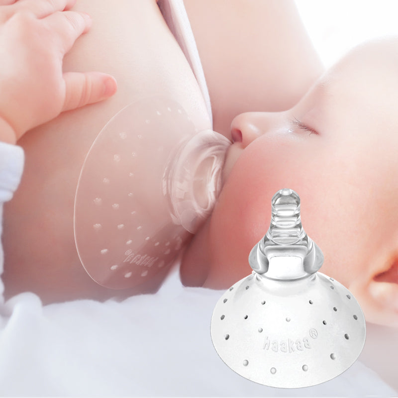 haakaa-silicone-breastfeeding-nipple-shield-round-shape image 2