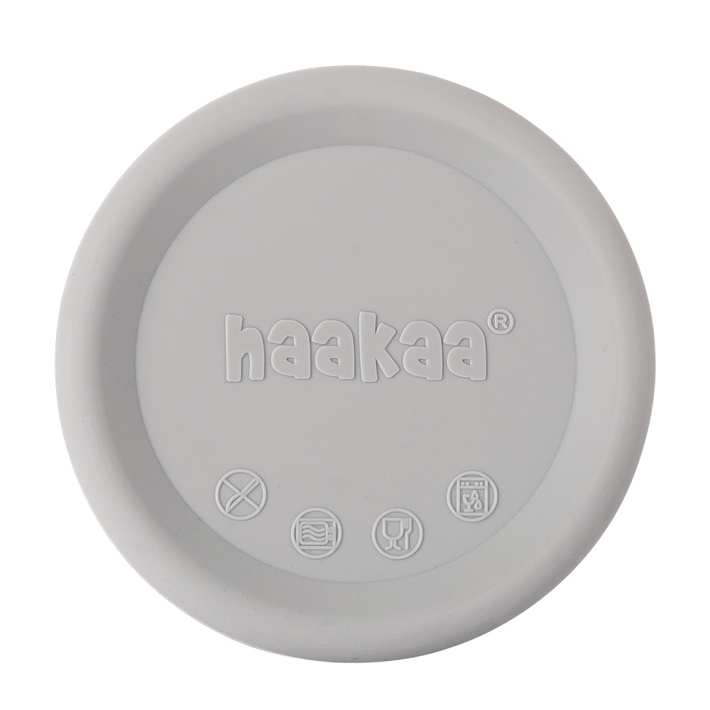 haakaa-silicone-breast-pump-lid-grey image 1