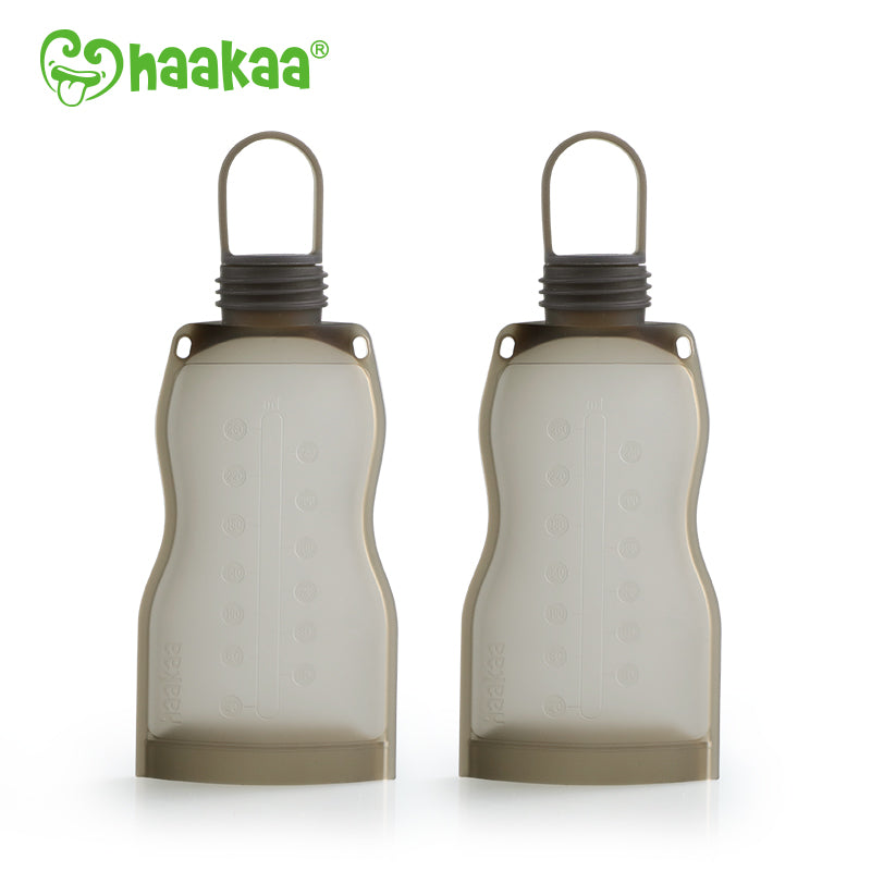 haakaa-silicone-milk-storage-bag-9oz-260ml-4-pack image 1