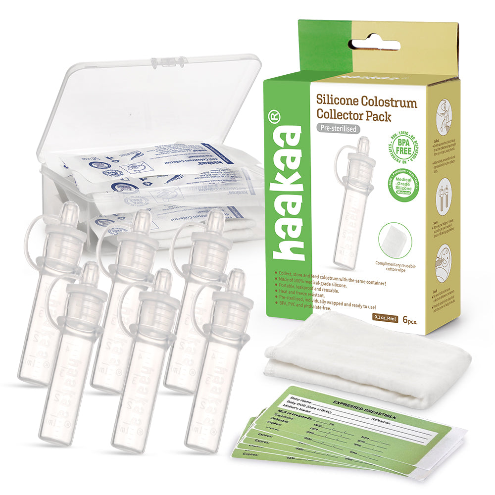 haakaa-silicone-colostrum-collector-set-4-ml-6-pack-pre-sterilized image 1