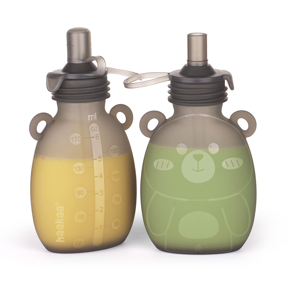 haakaa-happii-bear-silicone-goody-pouch-6-oz image 7