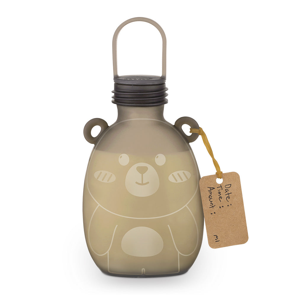haakaa-happii-bear-silicone-milk-storage-bag-9oz-260ml-pack-of-4 image 1