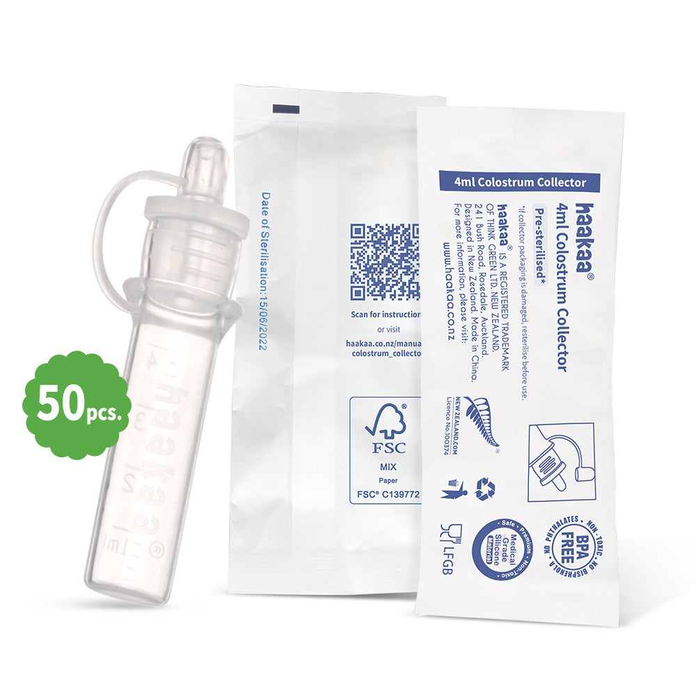 haakaa-silicone-colostrum-collector-4-ml-50-pack-pre-sterilized image 3