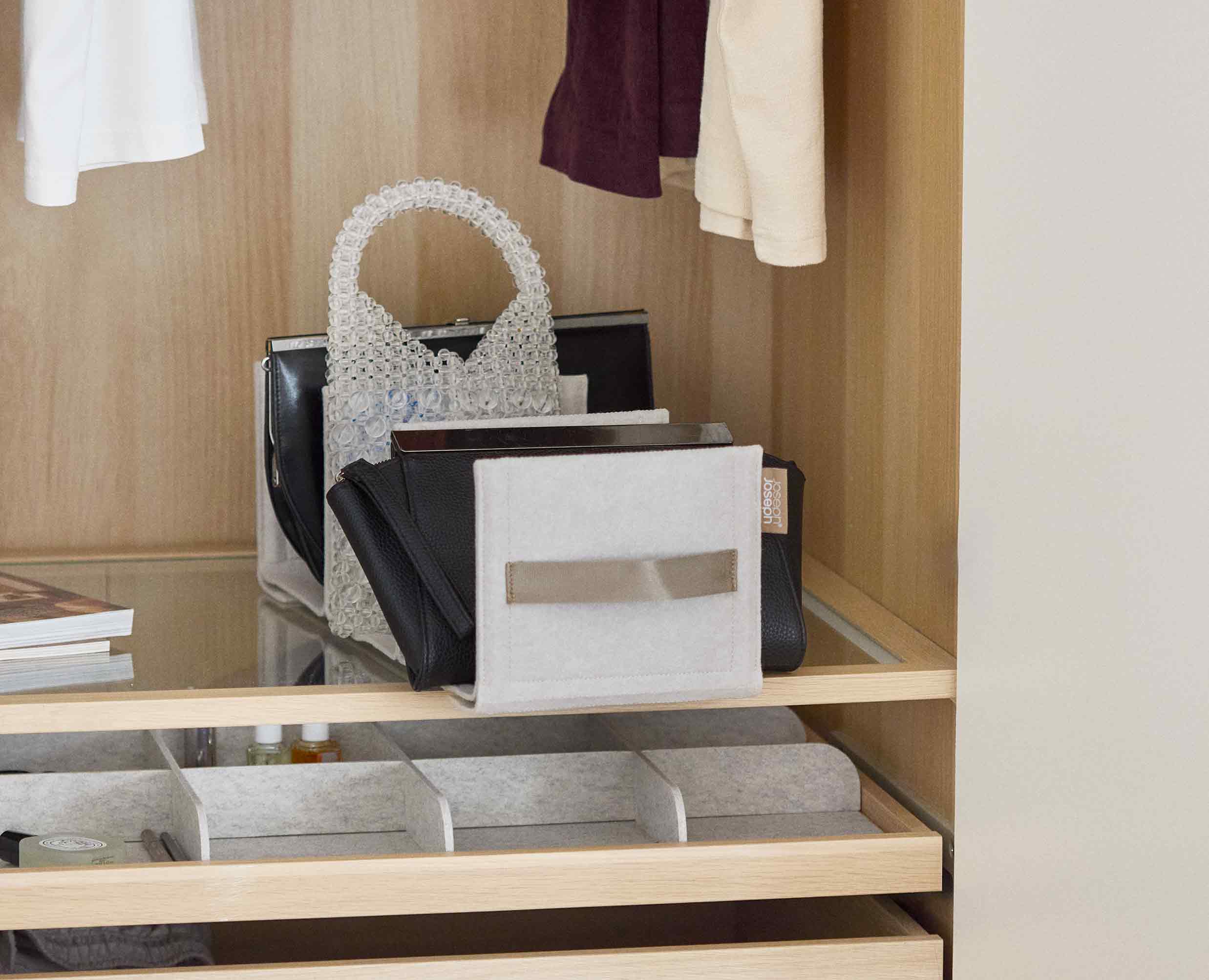 joseph-joseph-orderly-ecru-wardrobe-handbag-storage-organiser image 4