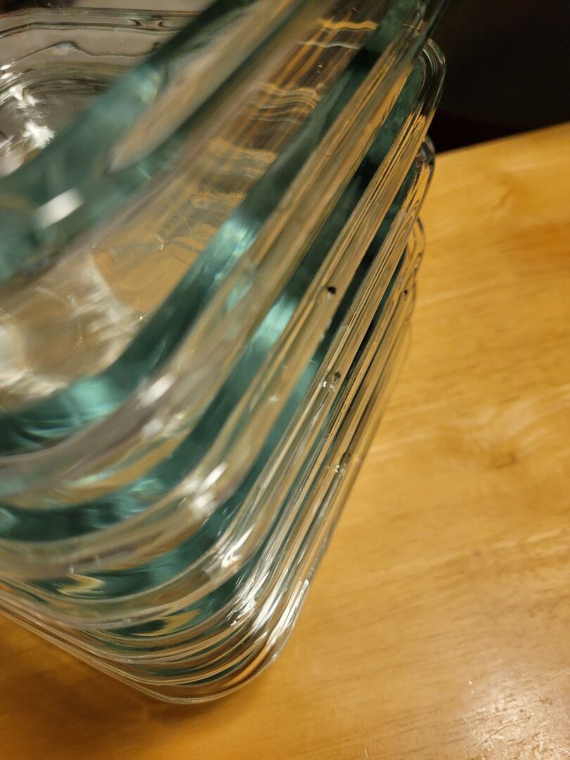 Great containers, but lids can stain