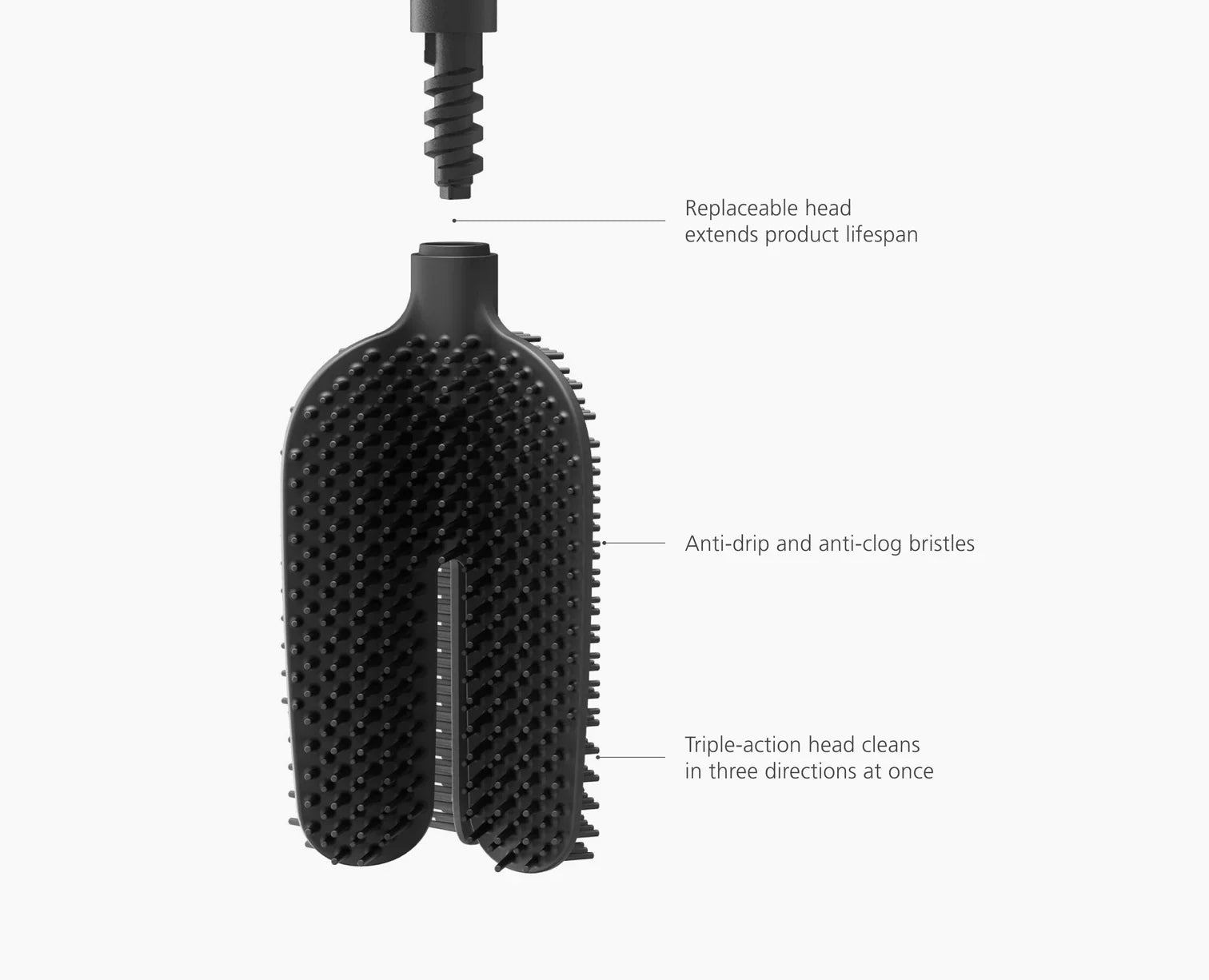 joseph-joseph-flex-360-lite-toilet-brush-pack-of-2-matt-black image 8