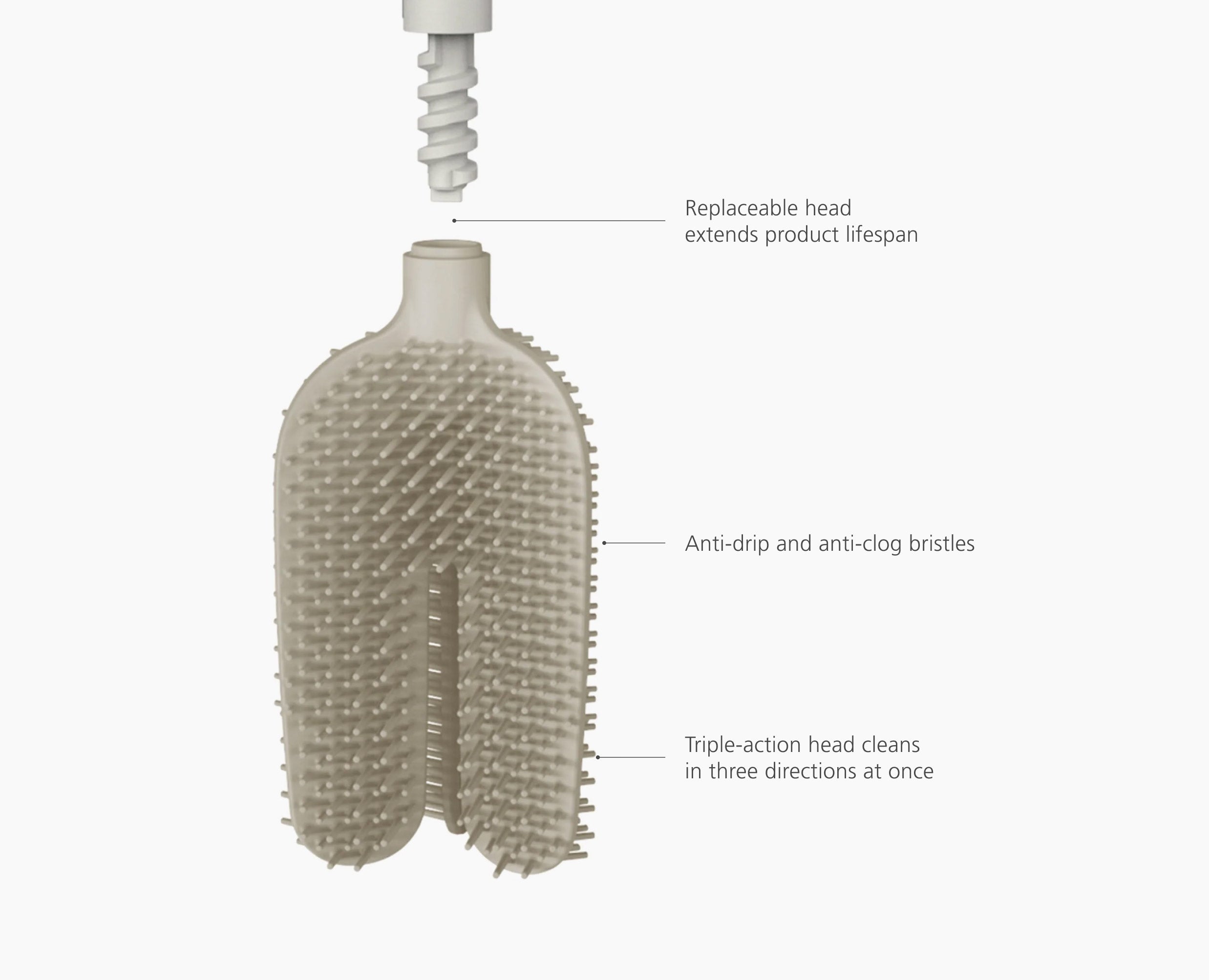 joseph-joseph-flex-360-toilet-brush-pack-of-2-matt-ecru-replaceable-heads image 8