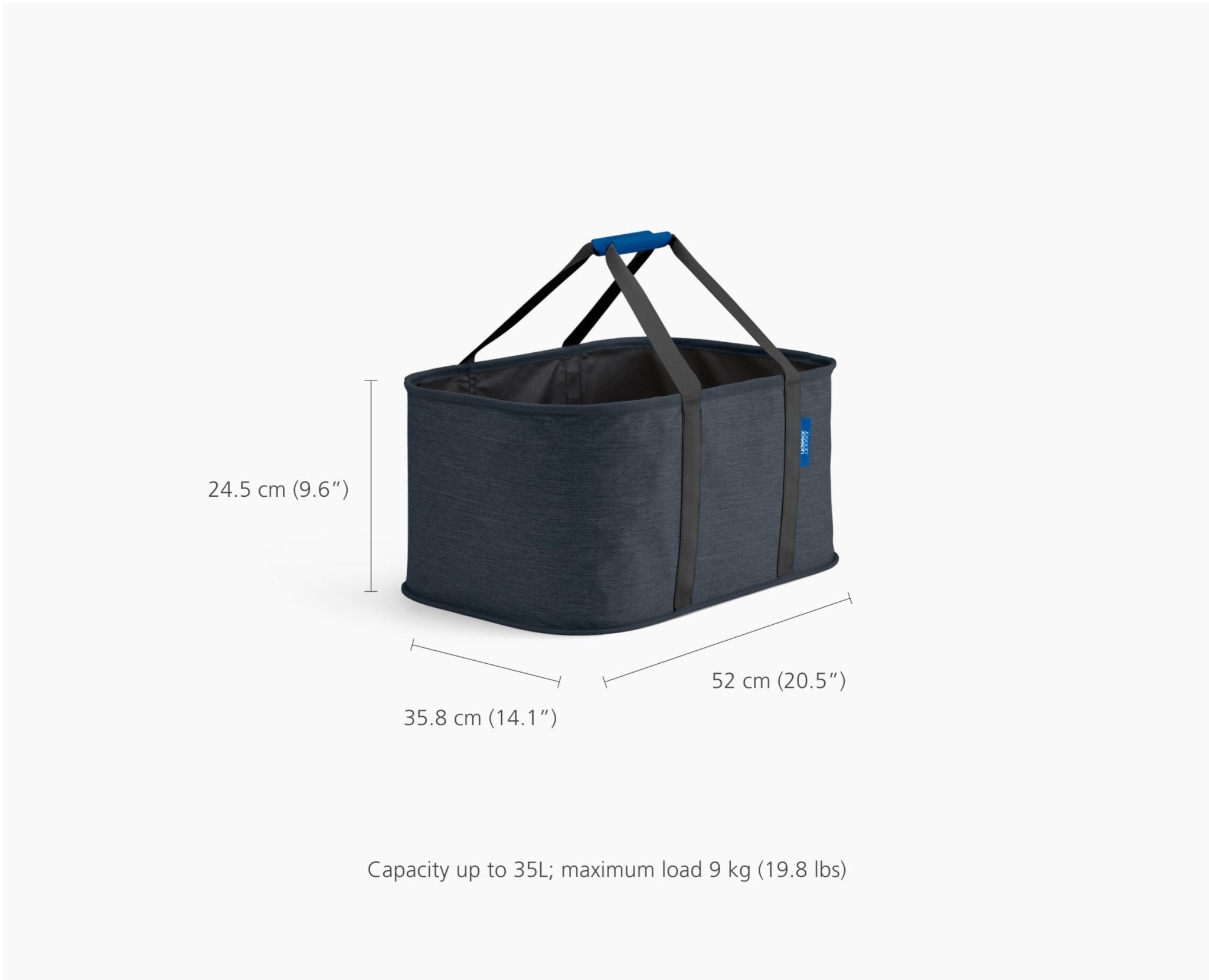 joseph-joseph-2-piece-black-tota-trio-90l-hold-all-35l-laundry-basket-set image 8