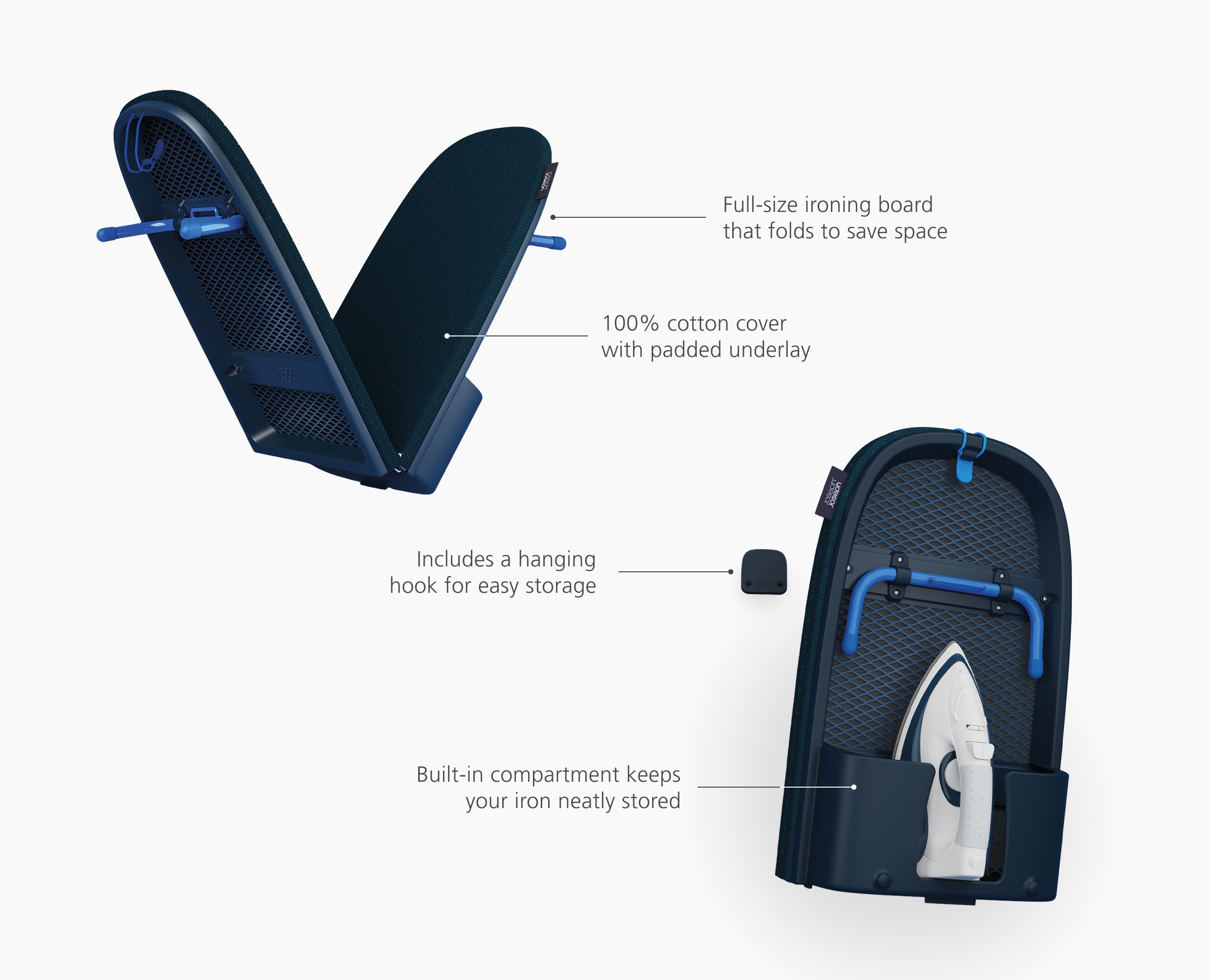 joseph-joseph-pocket-max-plus-110cm-folding-ironing-board-with-advanced-cover-bl image 6