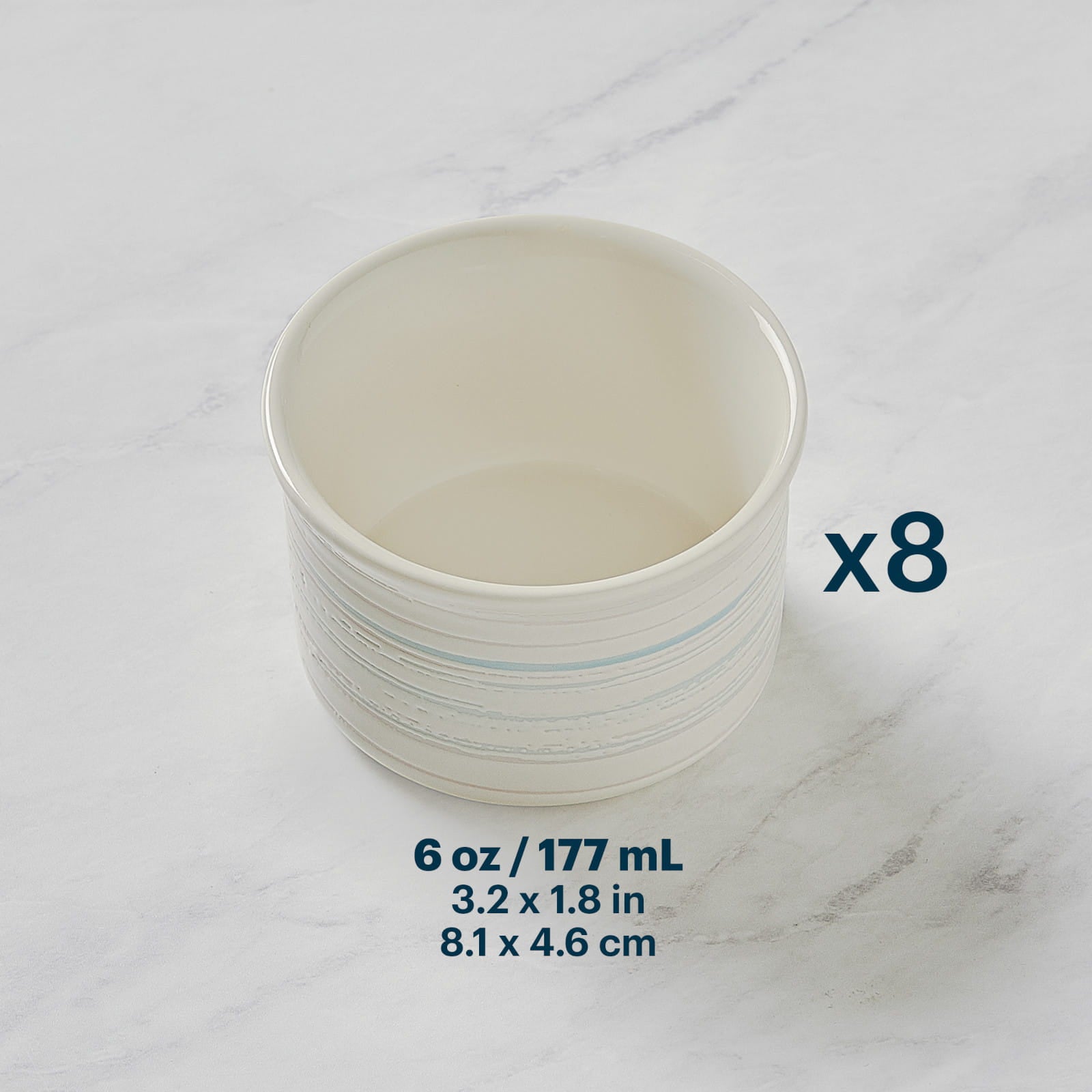 pyrex-8-piece-6-ounce-ceramic-ramekin-set image 3