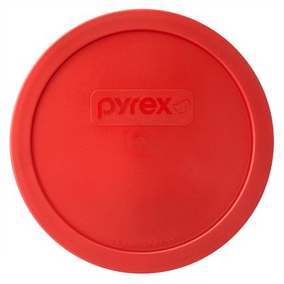 pyrex-red-plastic-lid-for-1-5-quart-mixing-bowl image 1