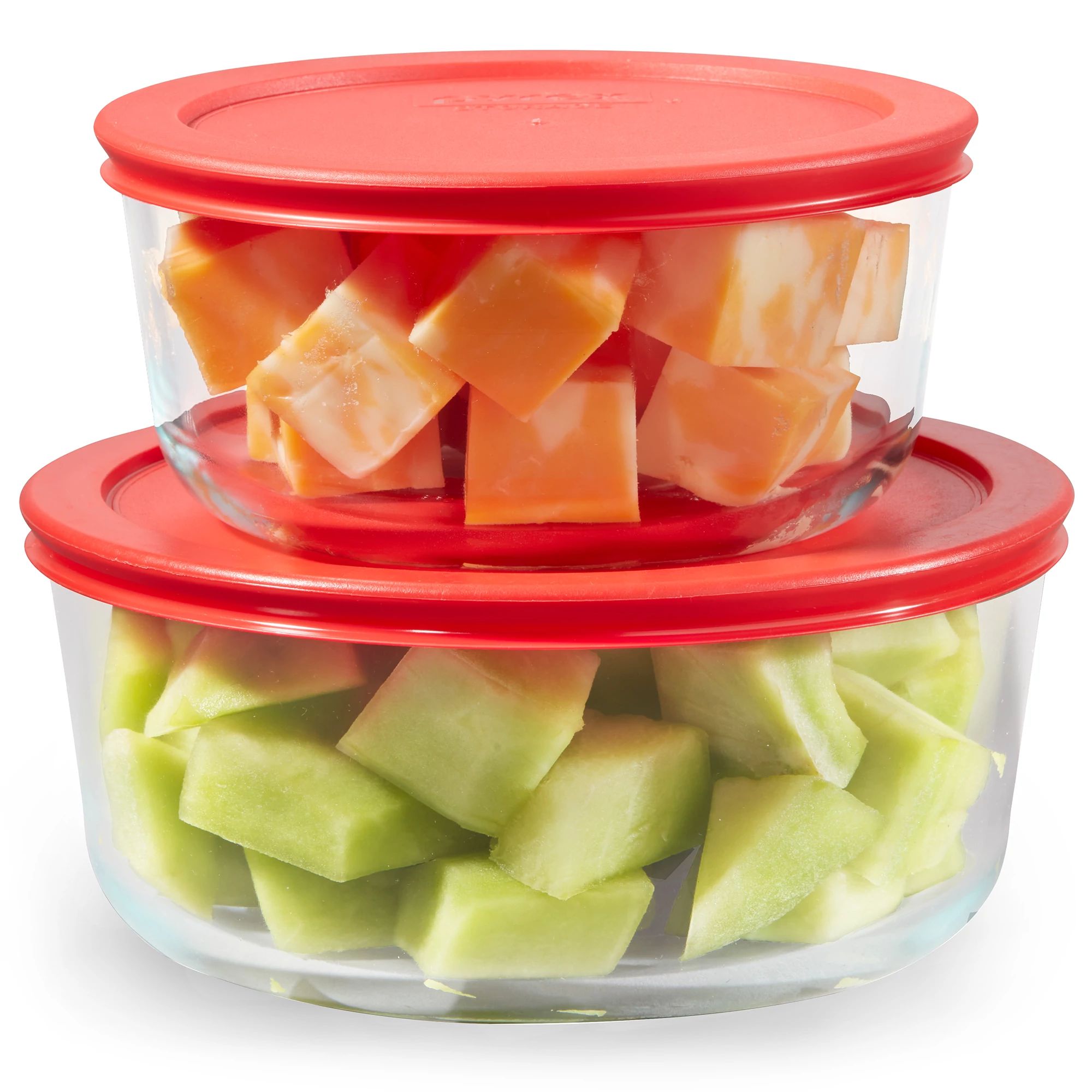 pyrex-simply-store-4-piece-round-glass-storage-set-with-lids image 2