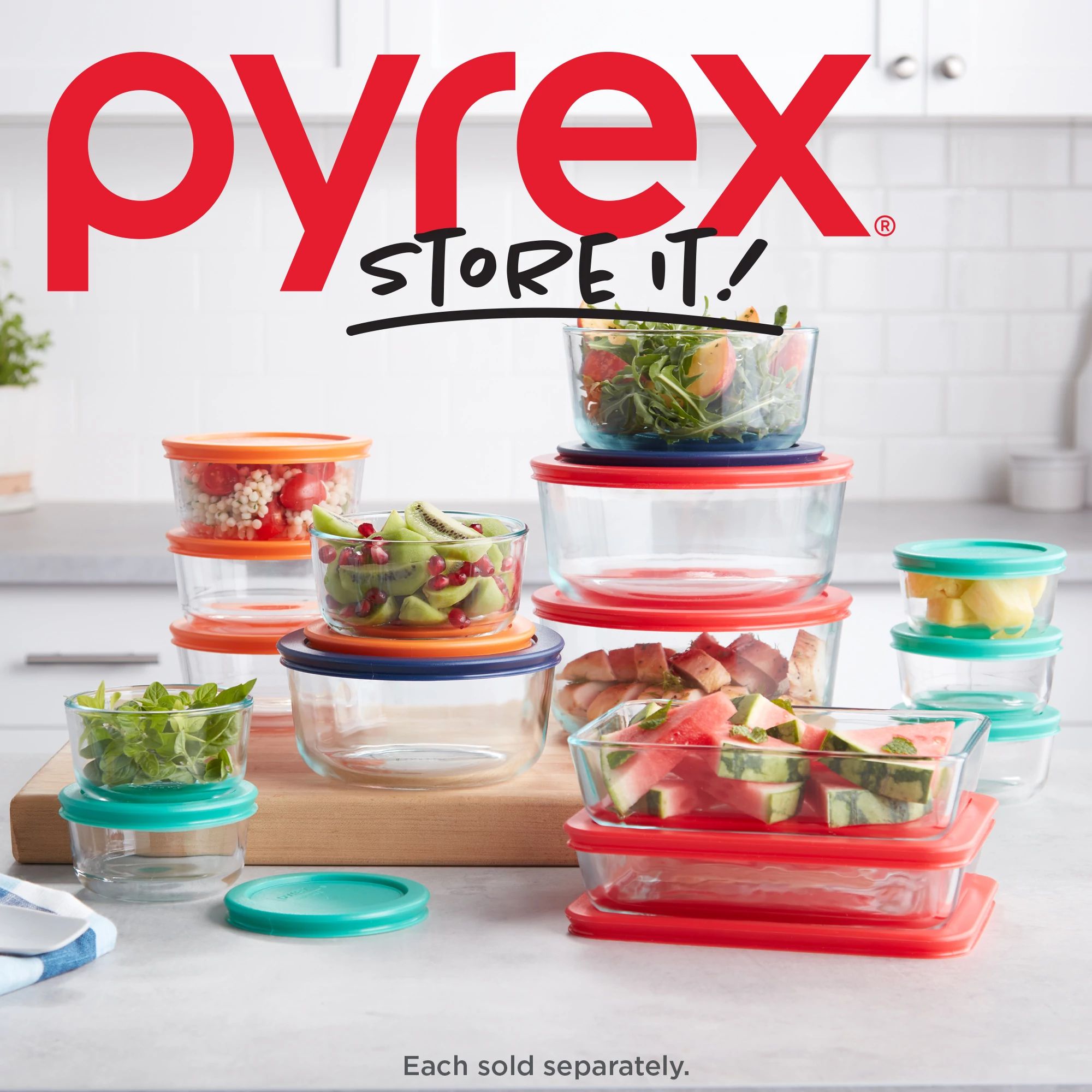 pyrex-simply-store-4-piece-round-glass-storage-set-with-lids image 5