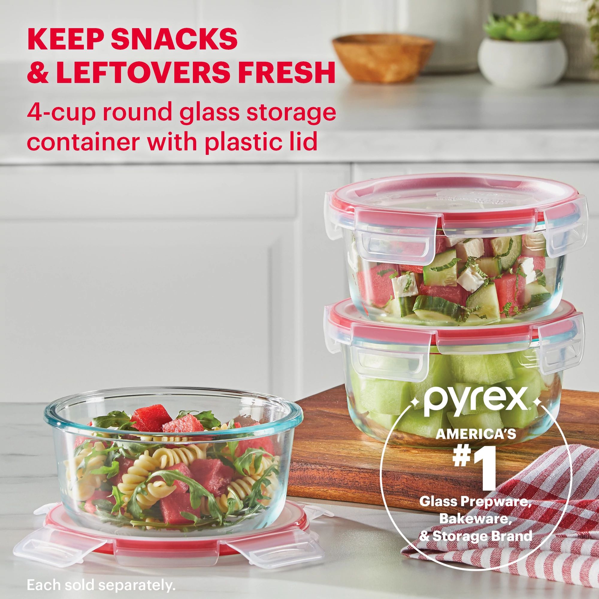 pyrex-freshlock-4-cup-round-glass-food-storage-container image 3