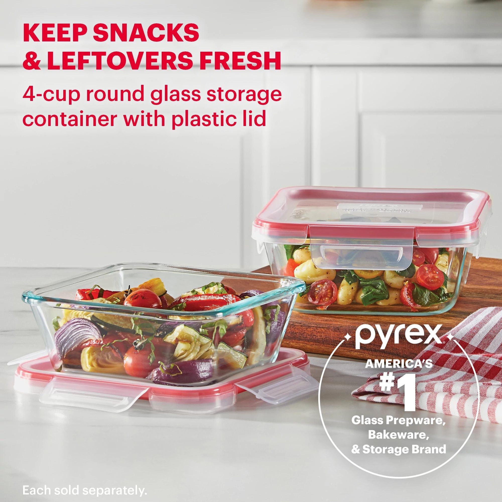 pyrex-freshlock-4-cup-square-glass-storage-container-with-locking-lid image 3