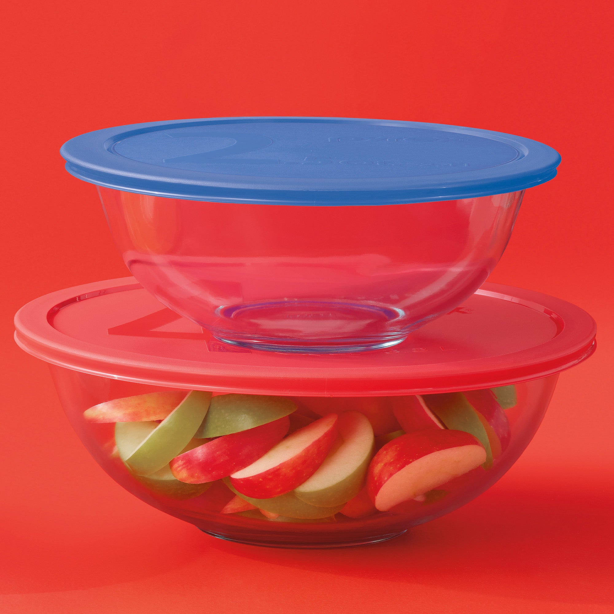 pyrex-smart-essentials-4-piece-glass-mixing-bowl-set-with-lids image 2