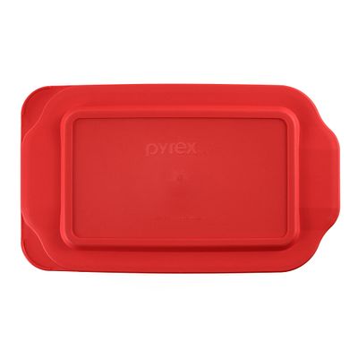 pyrex-red-lid-for-2-quart-rectangular-glass-baking-dish image 1