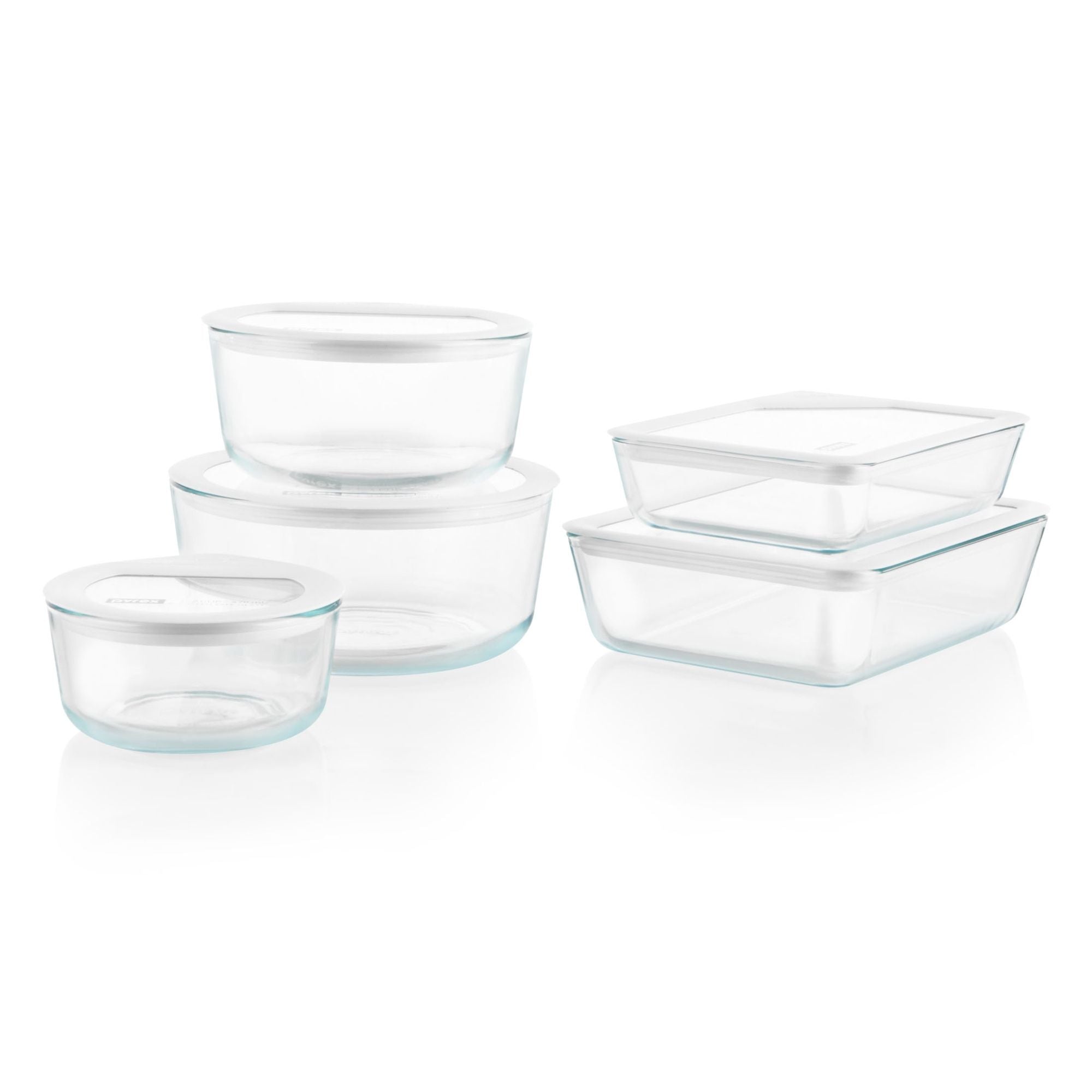pyrex-ultimate-10-piece-glass-storage-set-with-glass-lids image 1