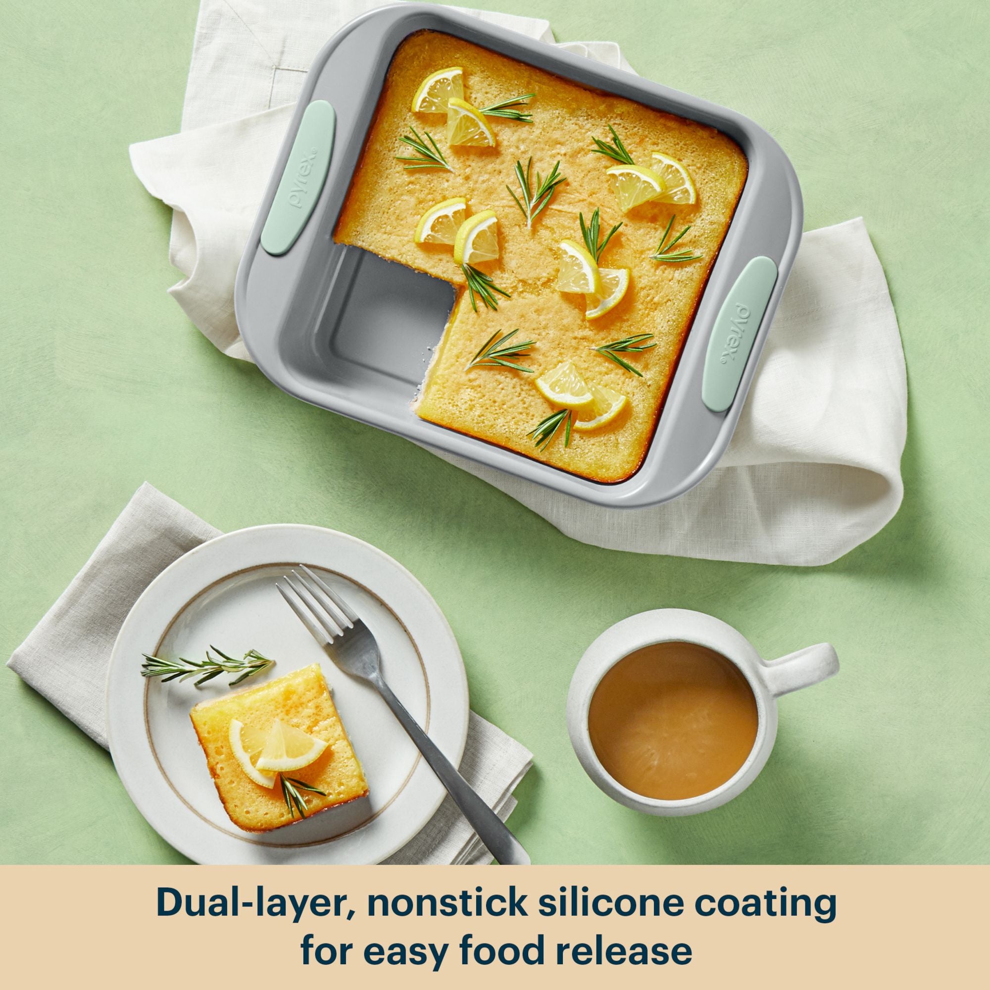 pyrex-metal-bakeware-8-piece-set-in-sage image 4