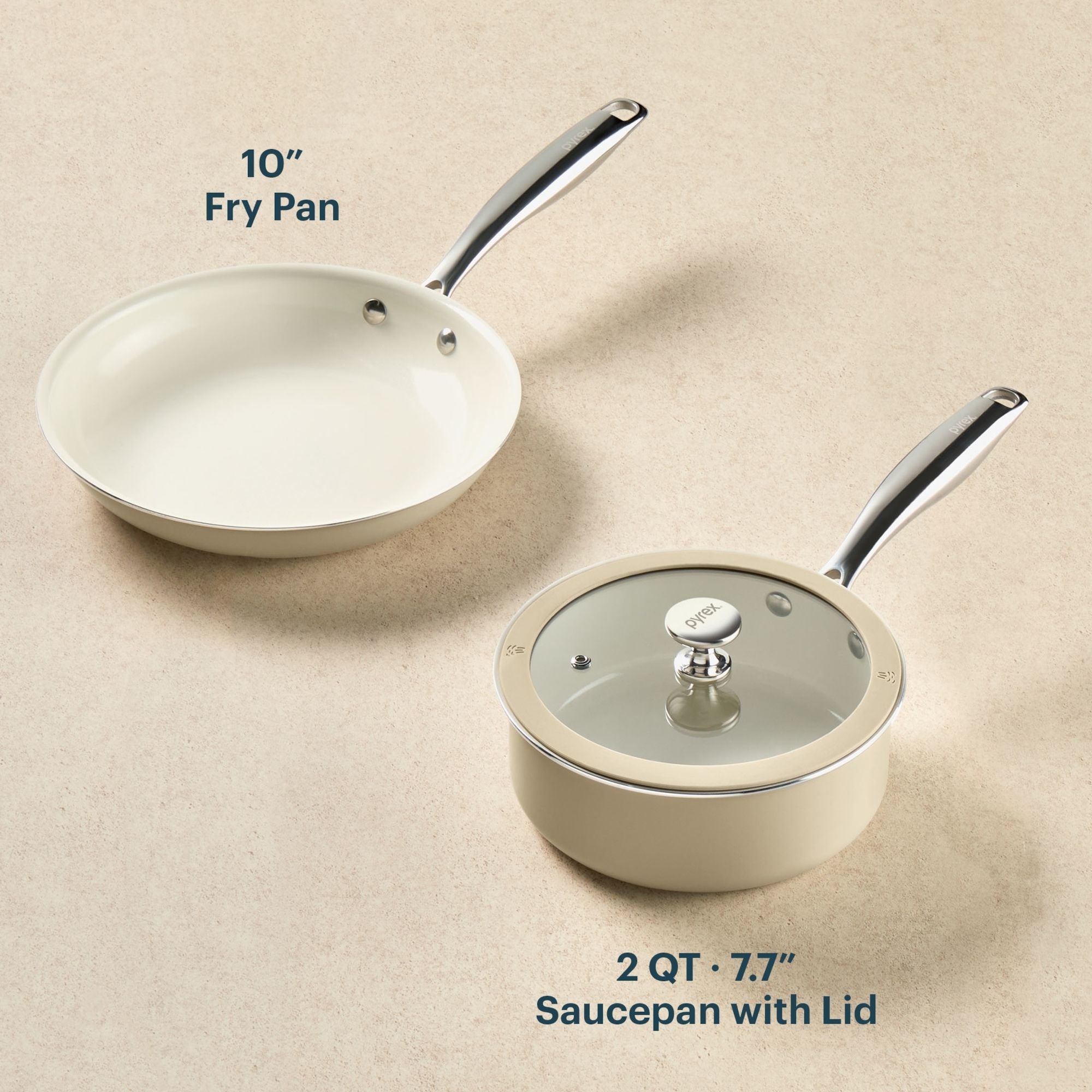 pyrex-ceramic-cookware-3-piece-set-with-two-pans-and-glass-lid image 2