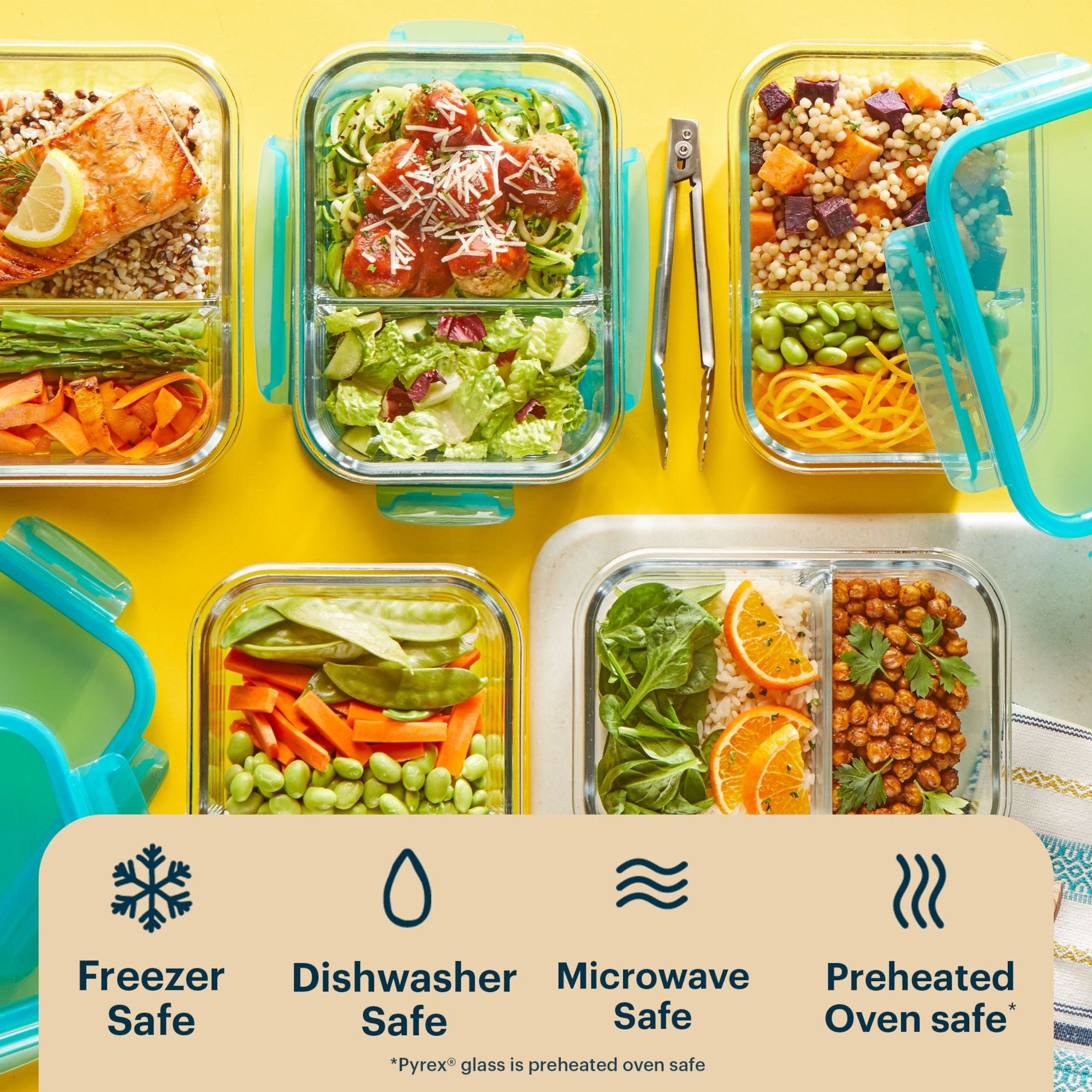 pyrex-mealbox-10-piece-divided-glass-storage-set image 7