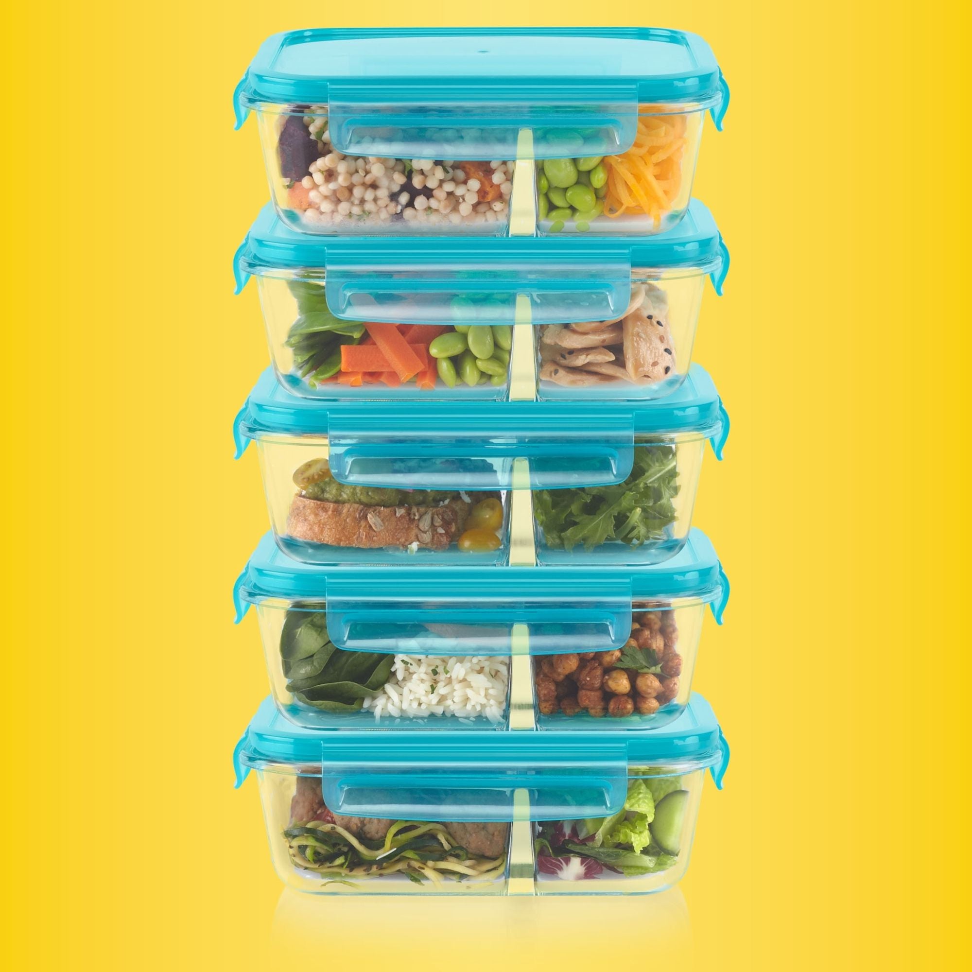 pyrex-mealbox-10-piece-divided-glass-storage-set image 2