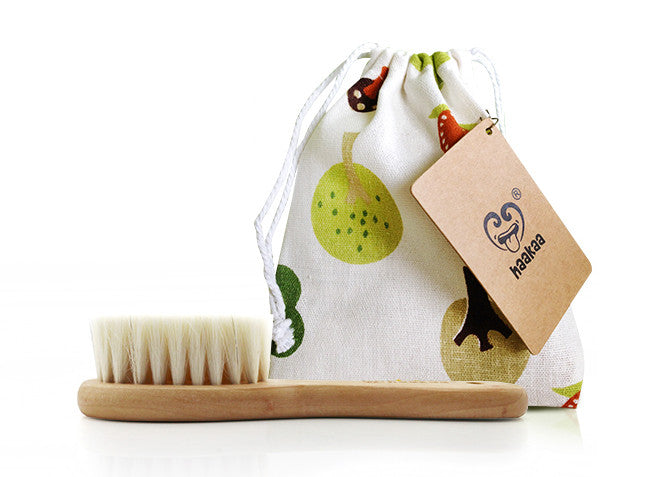 haakaa-goats-wool-wooden-baby-hairbrush-2-pack image 6