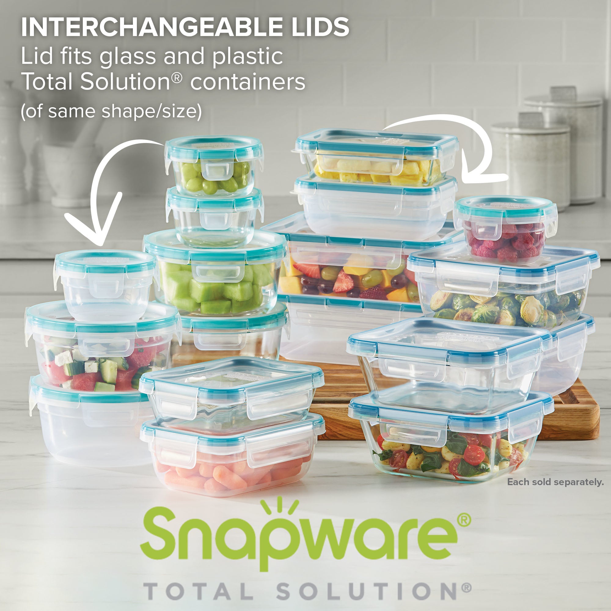 pyrex-snapware-total-solution-4-piece-square-glass-food-storage-set-with-lids image 3