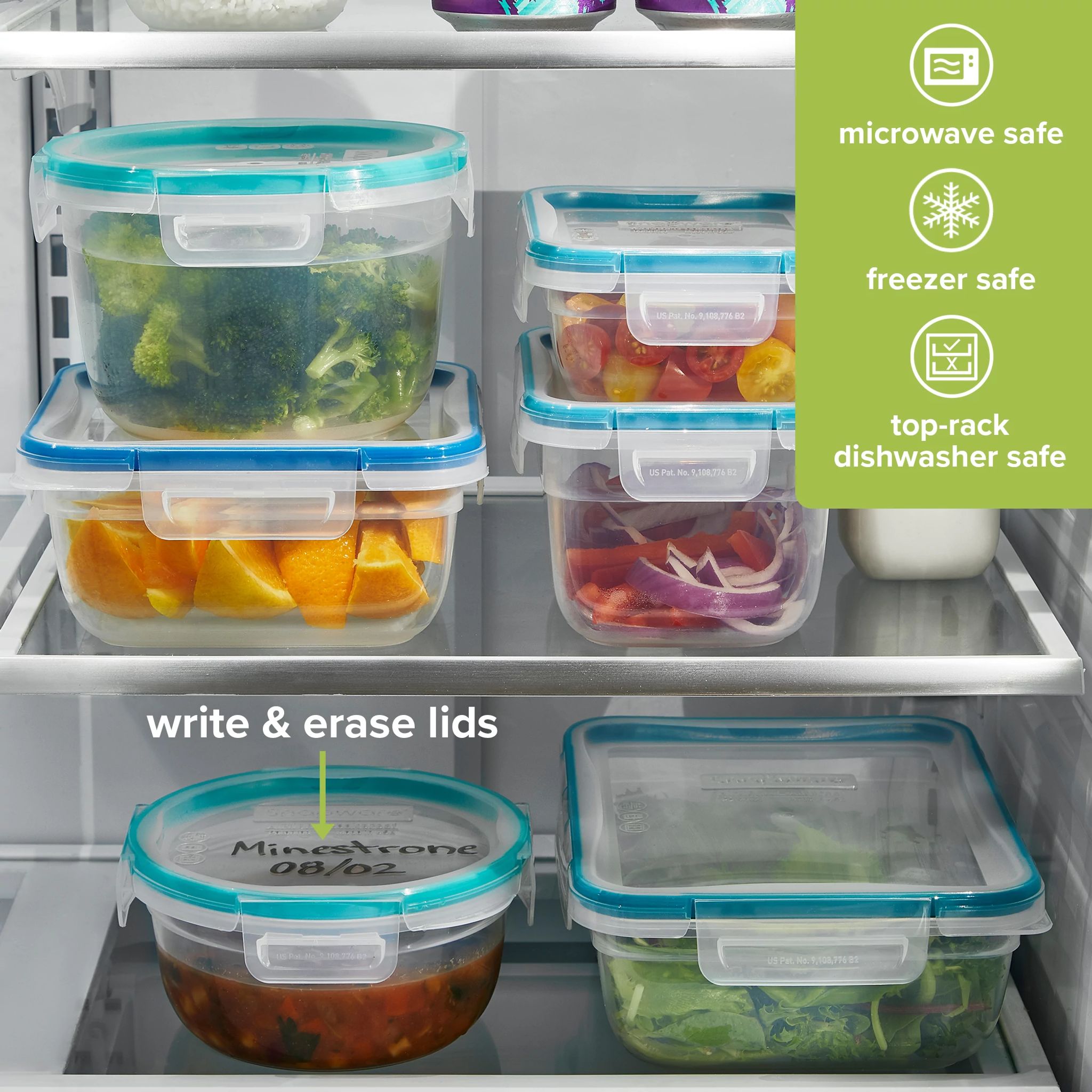 snapware-total-solution-28-piece-plastic-food-storage-set image 4
